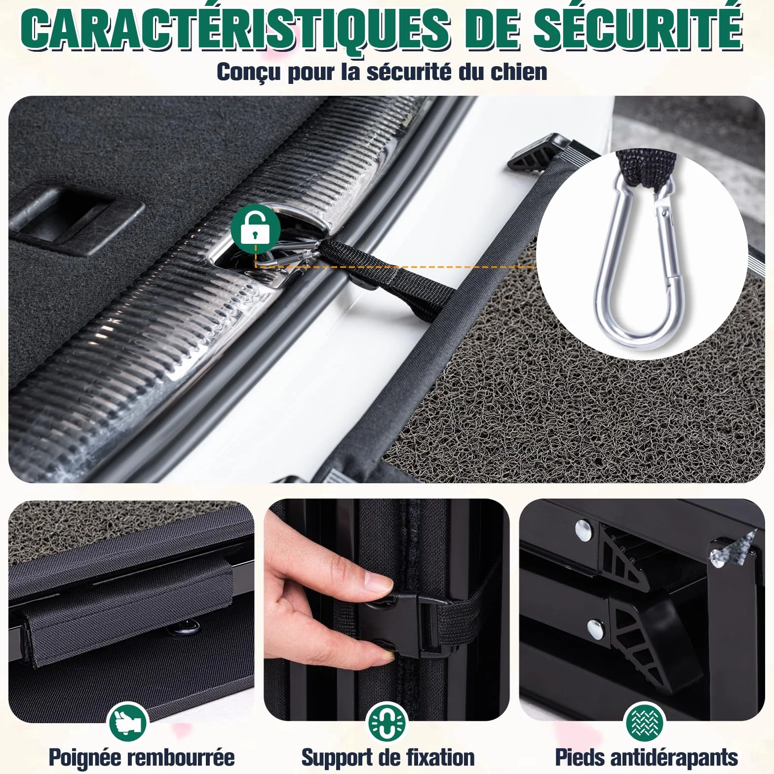 Rampe pour Chien Voiture Pliable Extra Longue 175cm, Rampes D'Accès Voiture pour Chien avec Surface Antidérapante, Échelle De Voiture Pliante Escalier pour Grands Chiens, Supporter Un Poids De 115kg