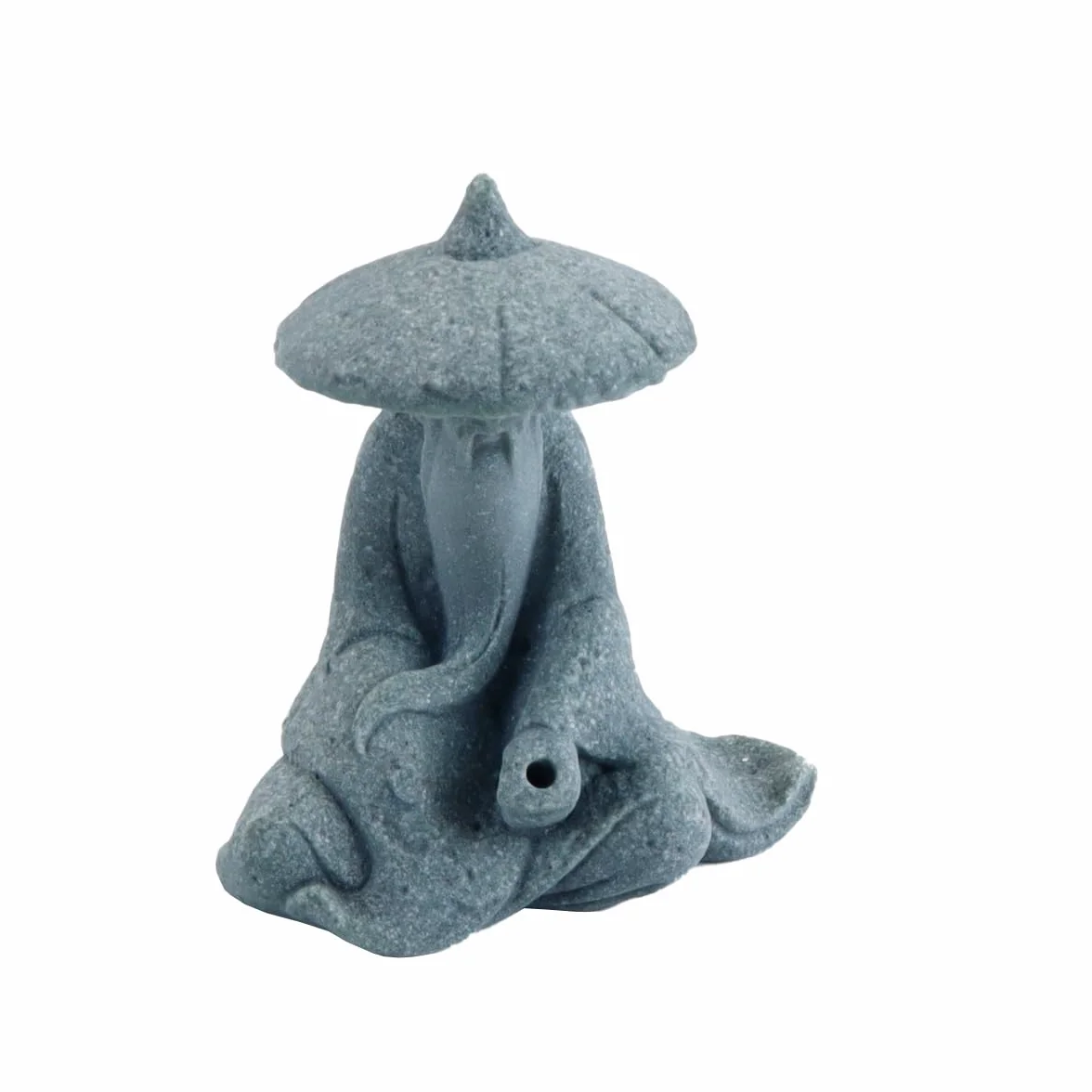 Figurine de pêcheur en grès, décoration aquarium asiatique, ornement jardin japonais