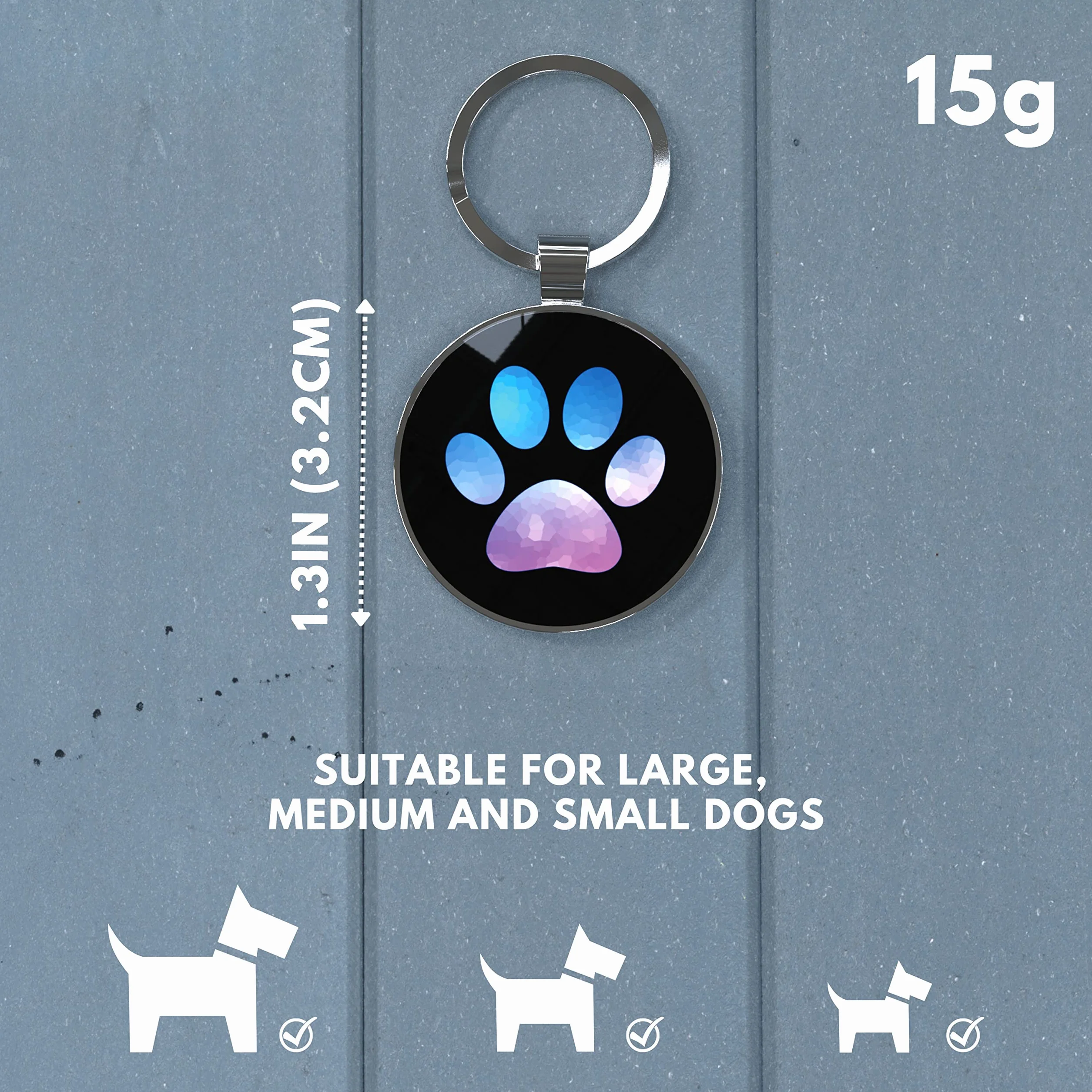 medaillon chien personnalisé，medaille pour chien， Médaille d'identification personnalisable pour animal de compagnie - Affichage d'informations unique - Modifiable