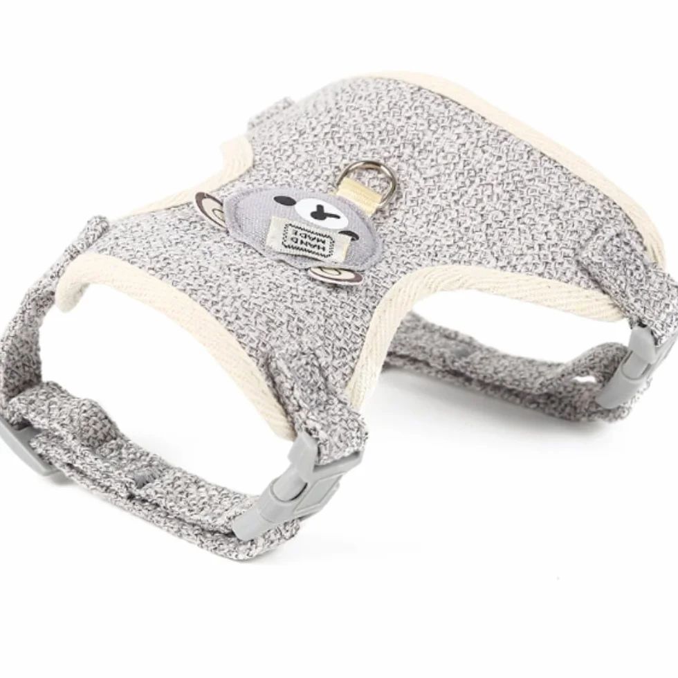 Harnais pour Lapins Laisse Réglable 27-35 cm 1,20 m Gris S