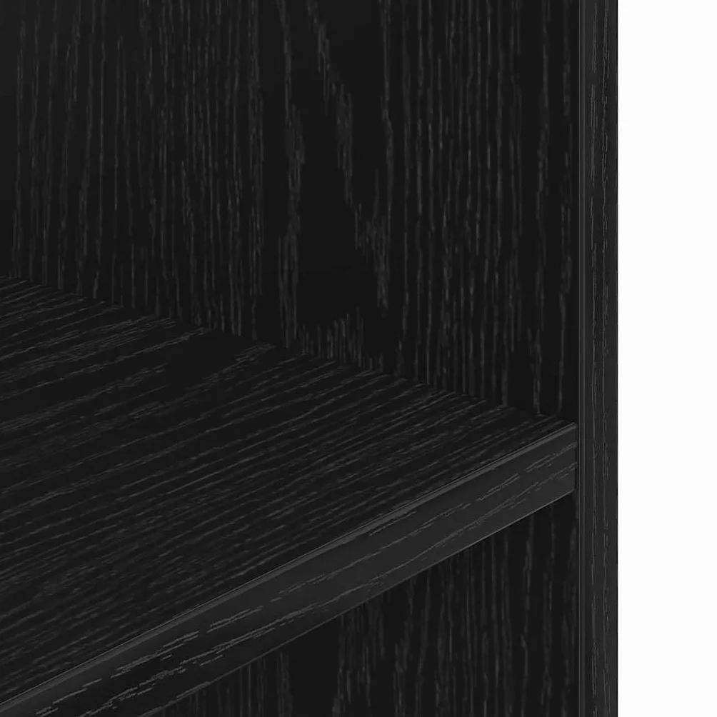 vidaXL Support d'aquarium Chêne Noir 100x40x60 cm Bois d'ingénierie