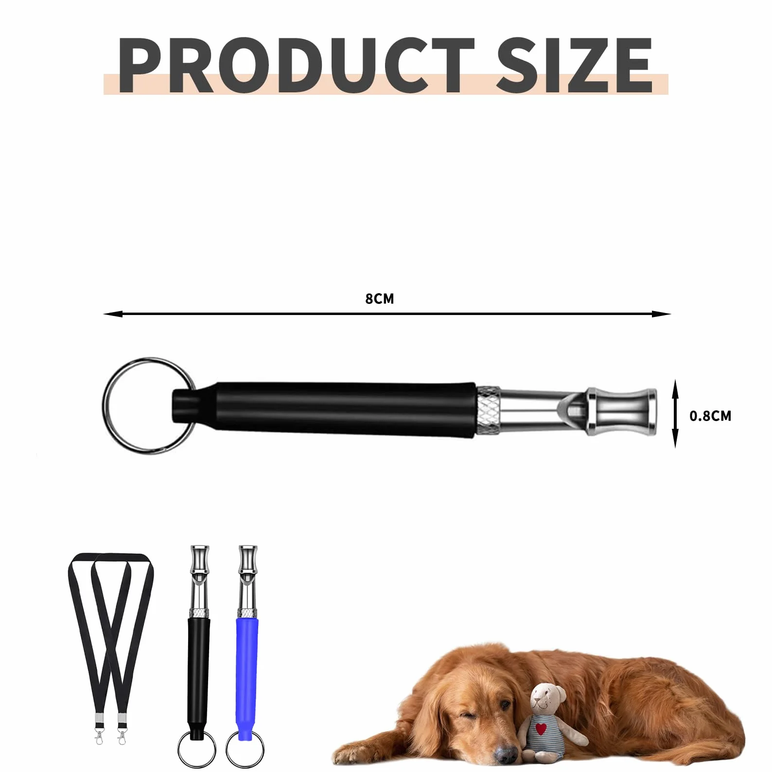 Sifflet pour Chien Rütter Rückruf Silencieux Haute Fréquence Anti Aboiement Lot de 2