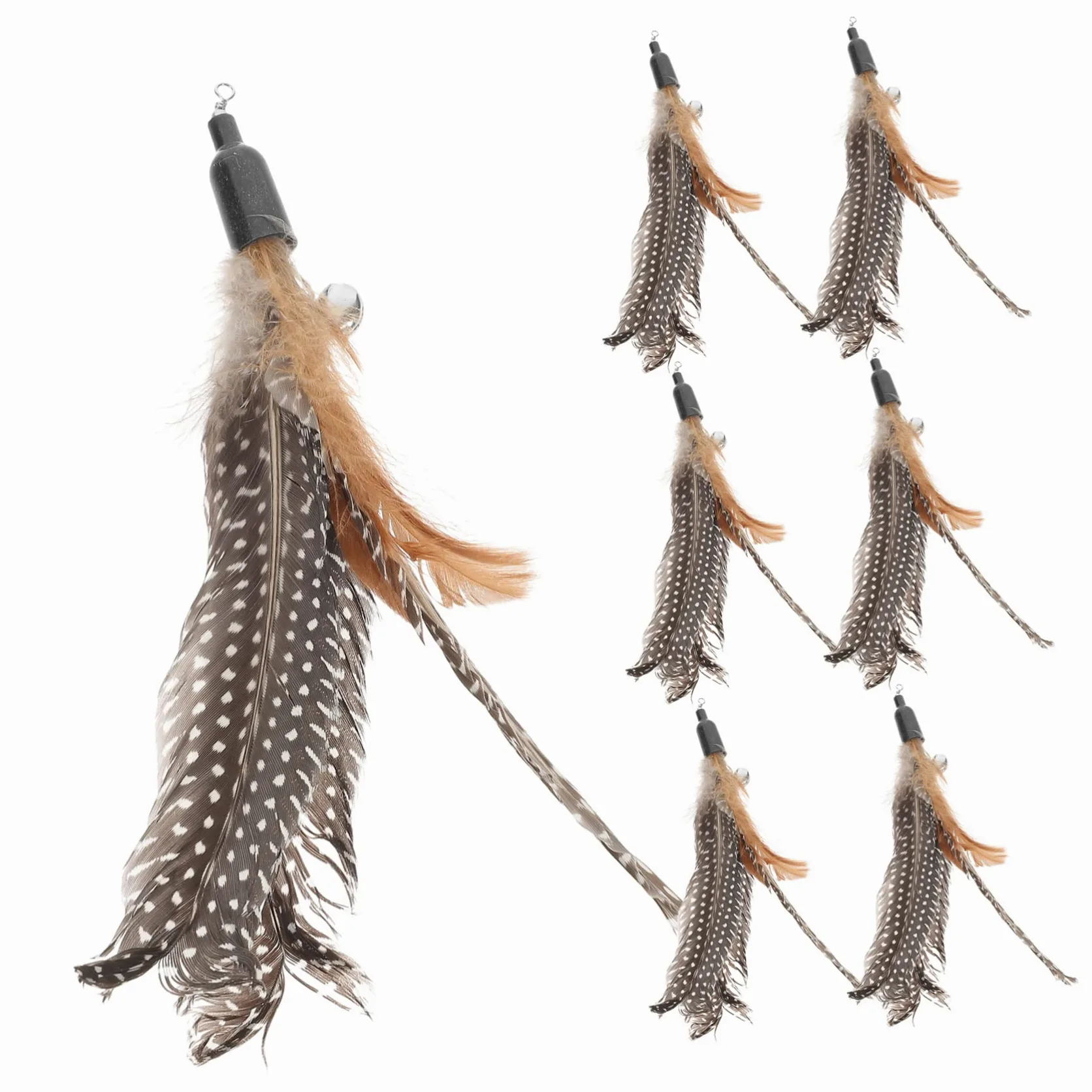 BESPORTBLE 32 Pièces Recharge Chat Teaser Chat Jouet interactif Jouet pour Chat Interactive Cat Toy Jeux pour Chat Baguettes de Chat Remplacement des Baguettes Teaser Chat la Plume