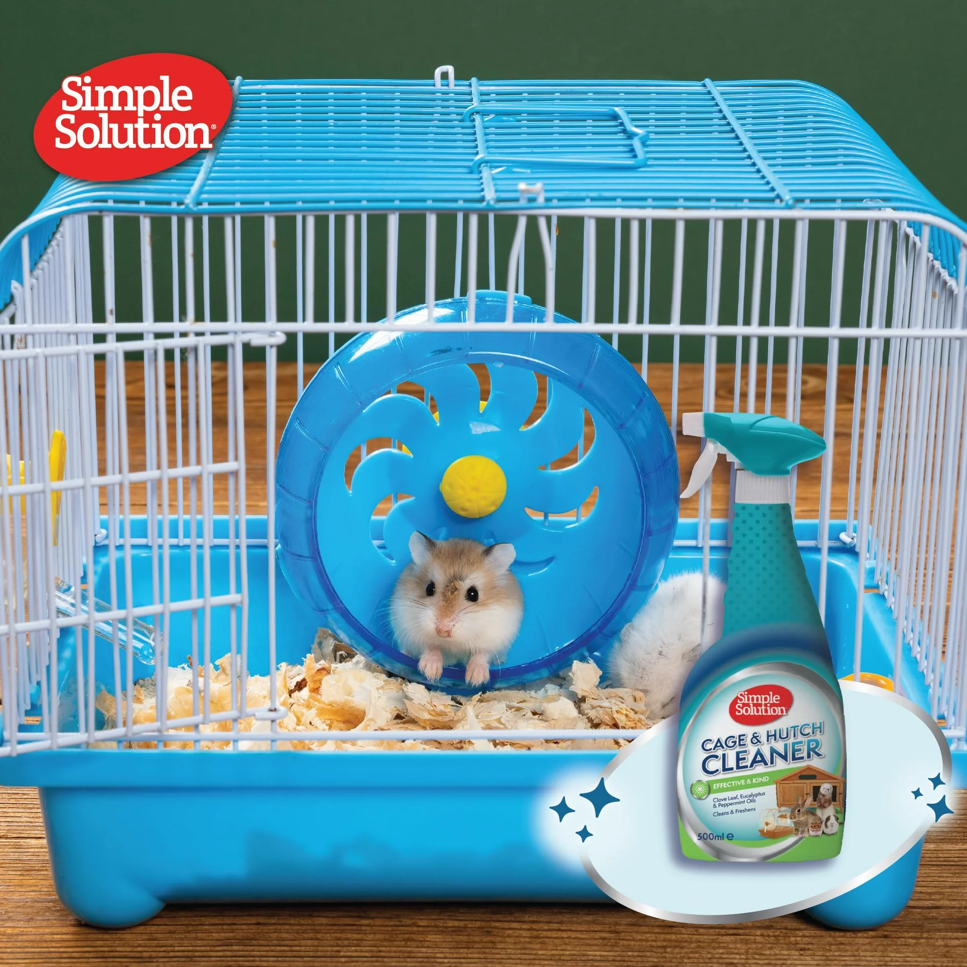Simple Solution Nettoyant antibactérien naturel pour cage et clapier 500 ml