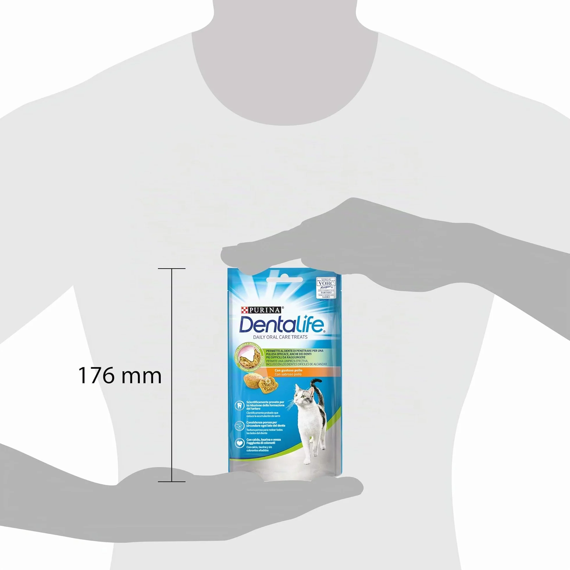 PURINA Dentalife Snack Chat Poulet 8x40g