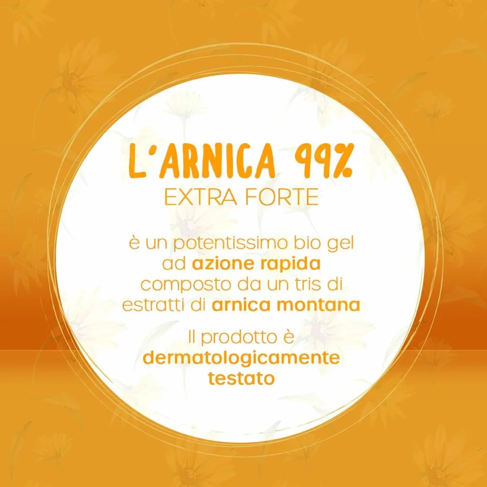 Saf.Nutraceutica - Arnica 99% pour Chevaux Usage Humain Biogel Extra Fort, à Action Rapide, 99% Naturel, Super Concentré avec Trois Extraits d'Arnica Montana, Testé Dermatologiquement, 100 ml