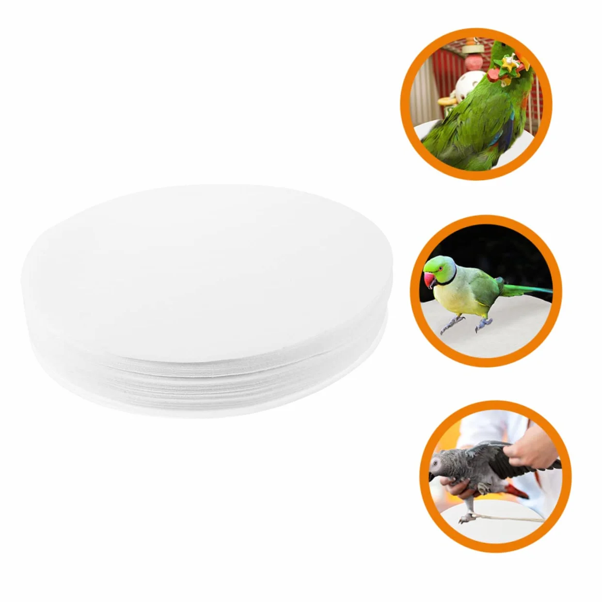 Toddmomy 100 Feuilles Coussins Absorbants pour Cage à Oiseaux Jetables Hygiéniques