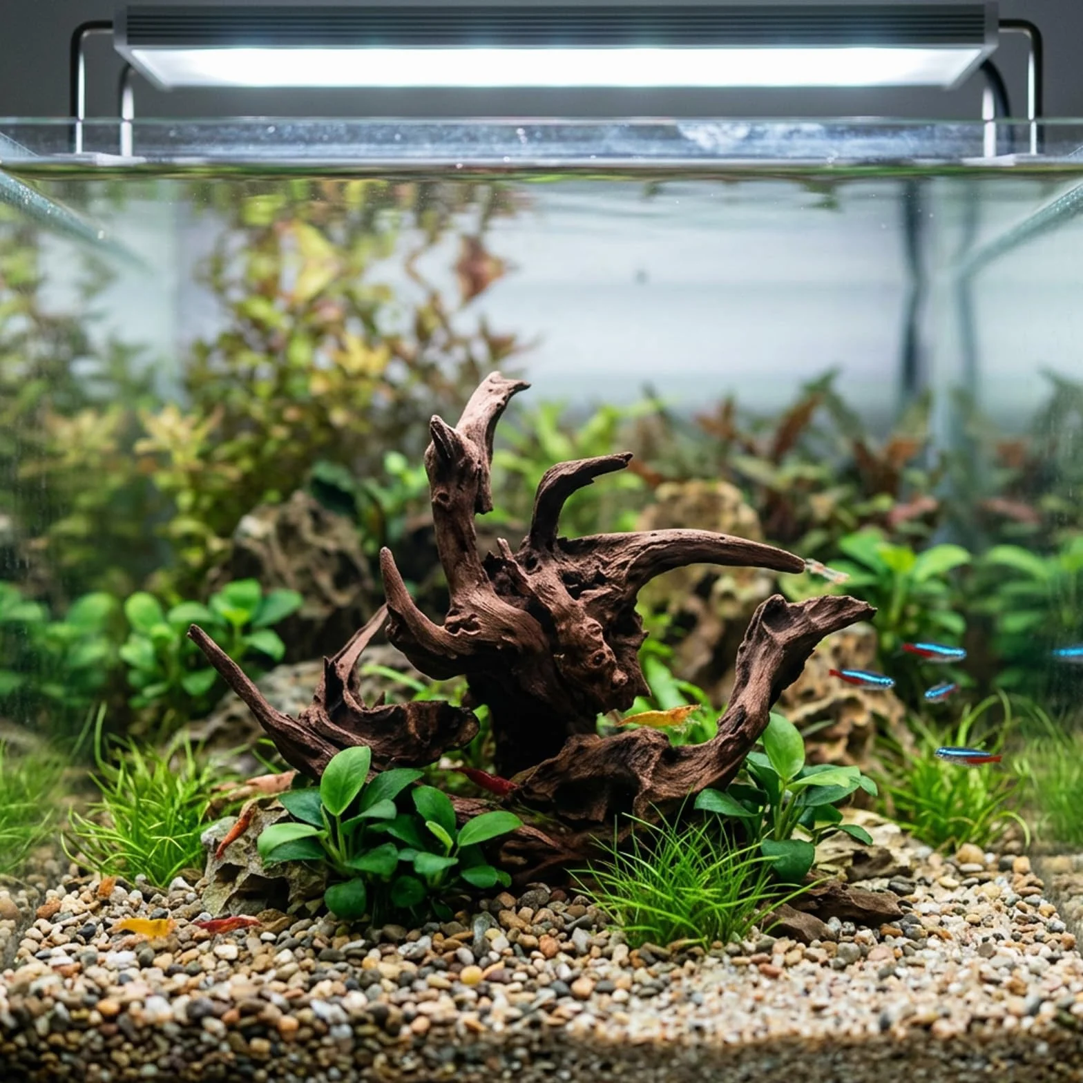 Bois Flotté pour Aquarium 4 Pièces Racine Naturelle Décoration Paysage Aquatique 5-10CM 10-15CM