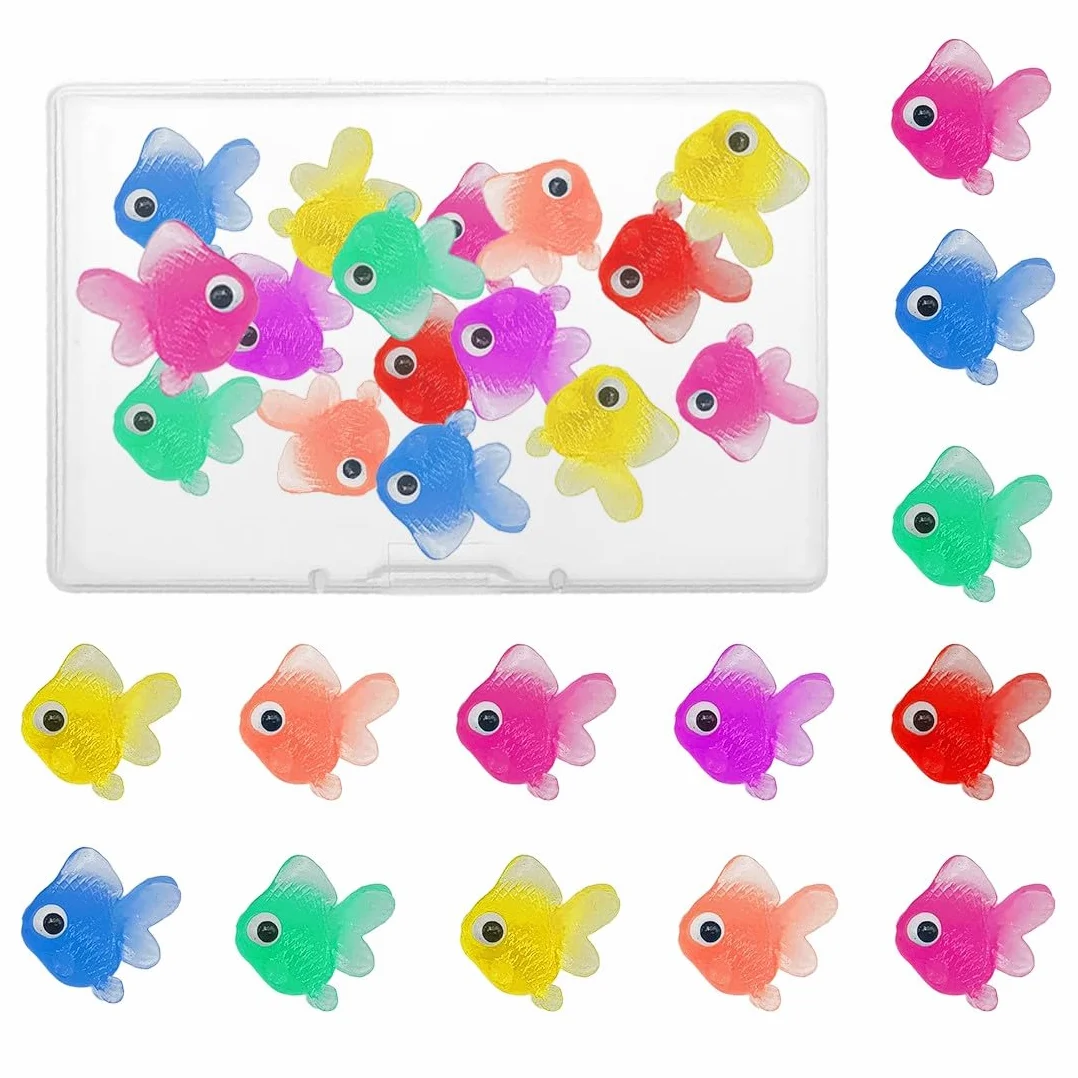 Poissons Artificiels en Plastique Réaliste 25 Pcs Flottants Décoration Aquarium