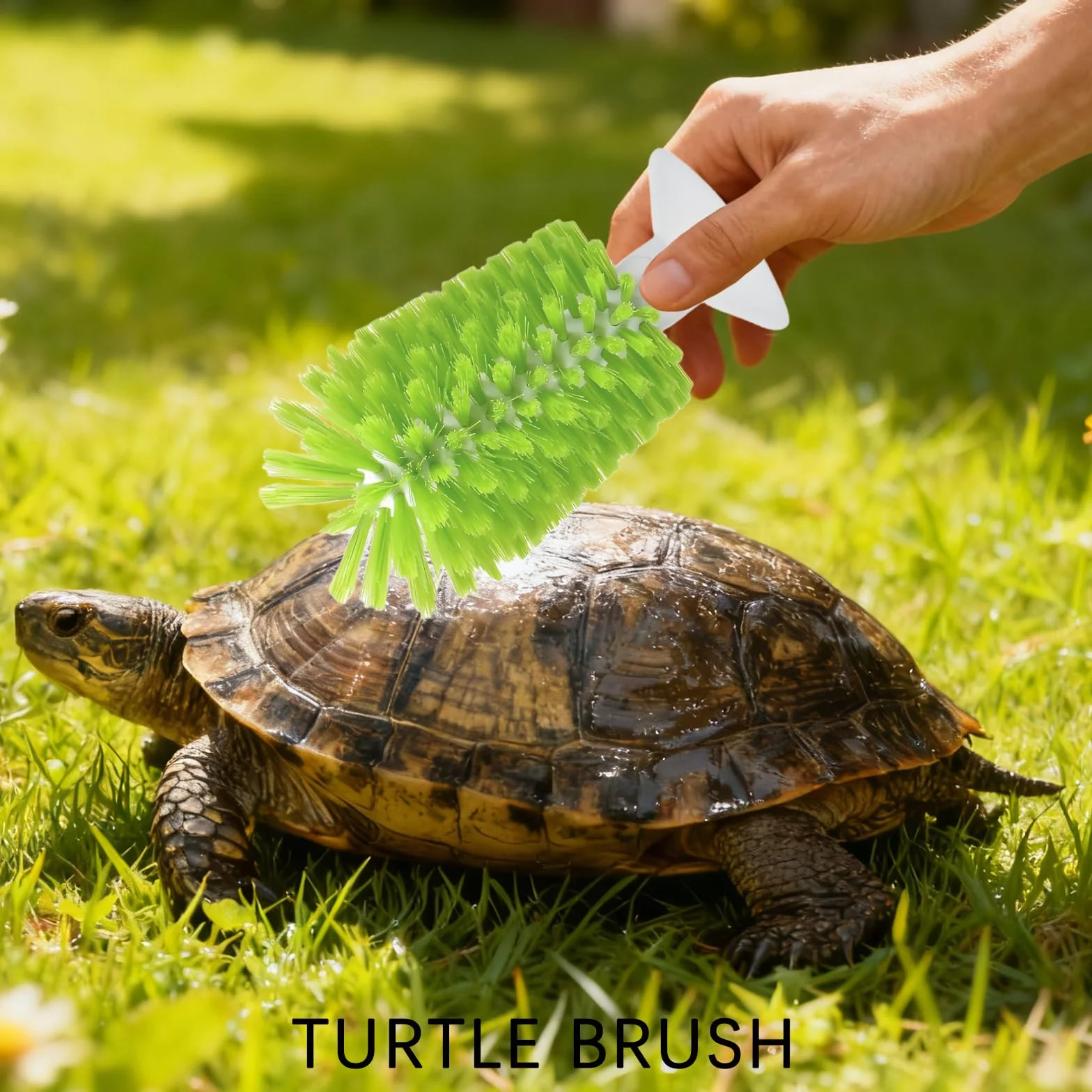 Brosse de nettoyage en forme de coquille de tortue verte avec ventouse, outil de cuisine pour maison