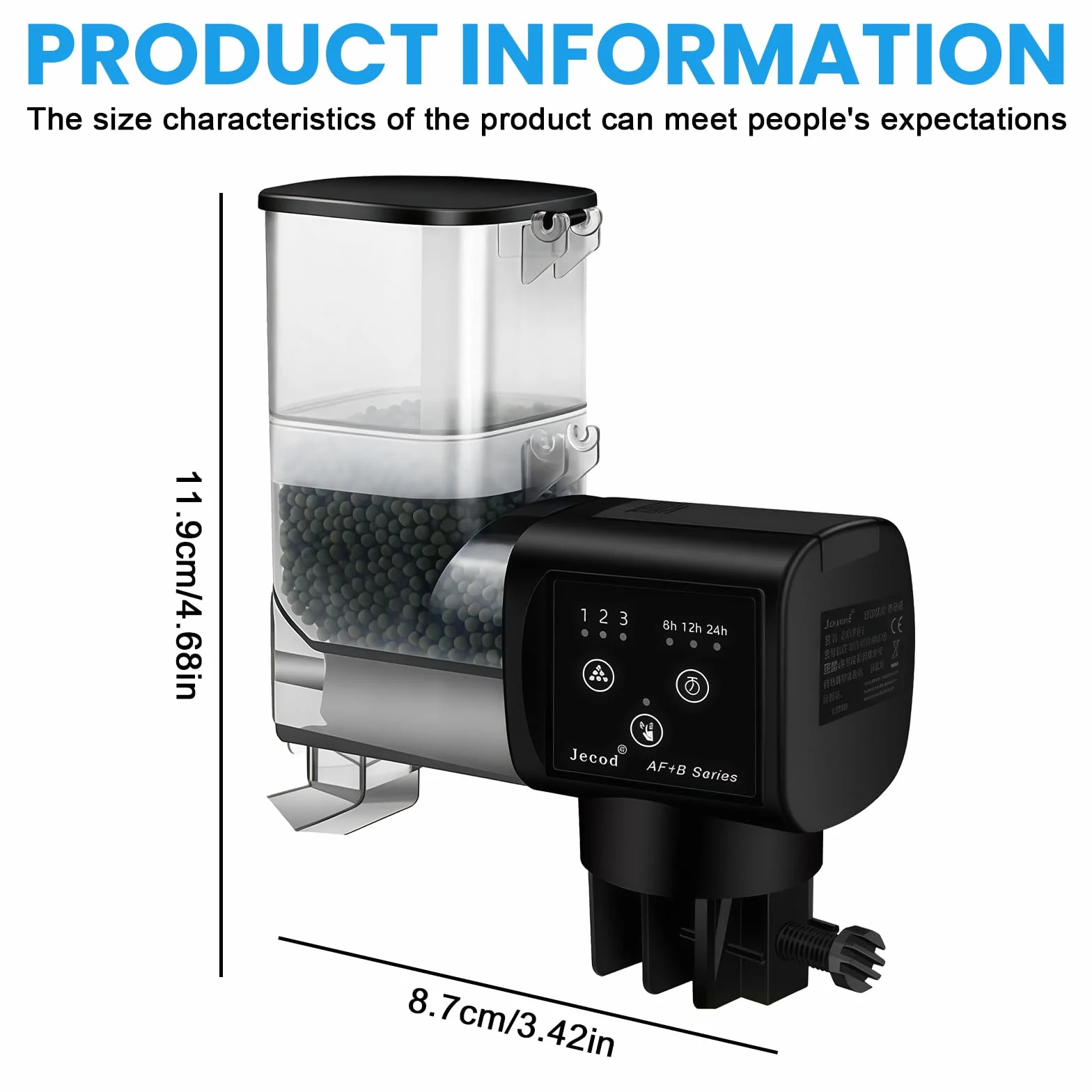 Distributeur automatique de nourriture pour aquarium Sporgo 250 ml réglable