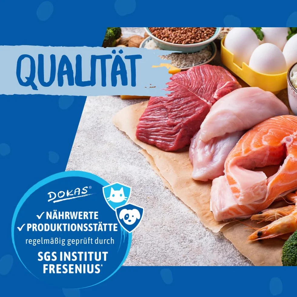 DOKAS Magret de Canard en tranches Snack sans céréales pour Chiens Filet de Canard 900 g
