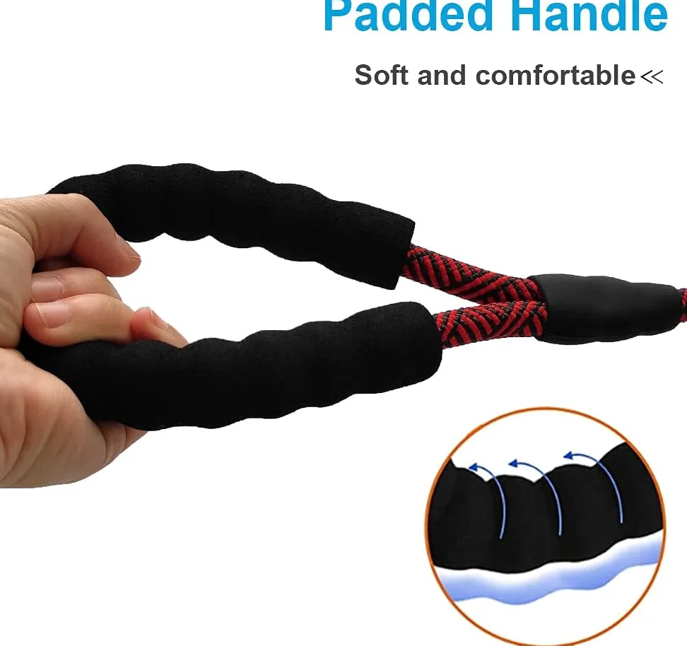 Laisse de dressage pour chien de 4,5 m de long, très résistante, réfléchissante, avec poignée rembourrée souple pour chiens de petite, moyenne et grande taille, rouge