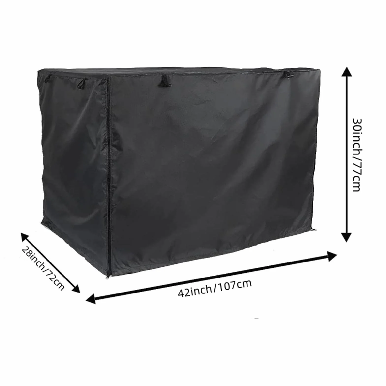 Housse de Cage pour Chien Imperméable 107×72×77 cm Protection Intérieure et Extérieure