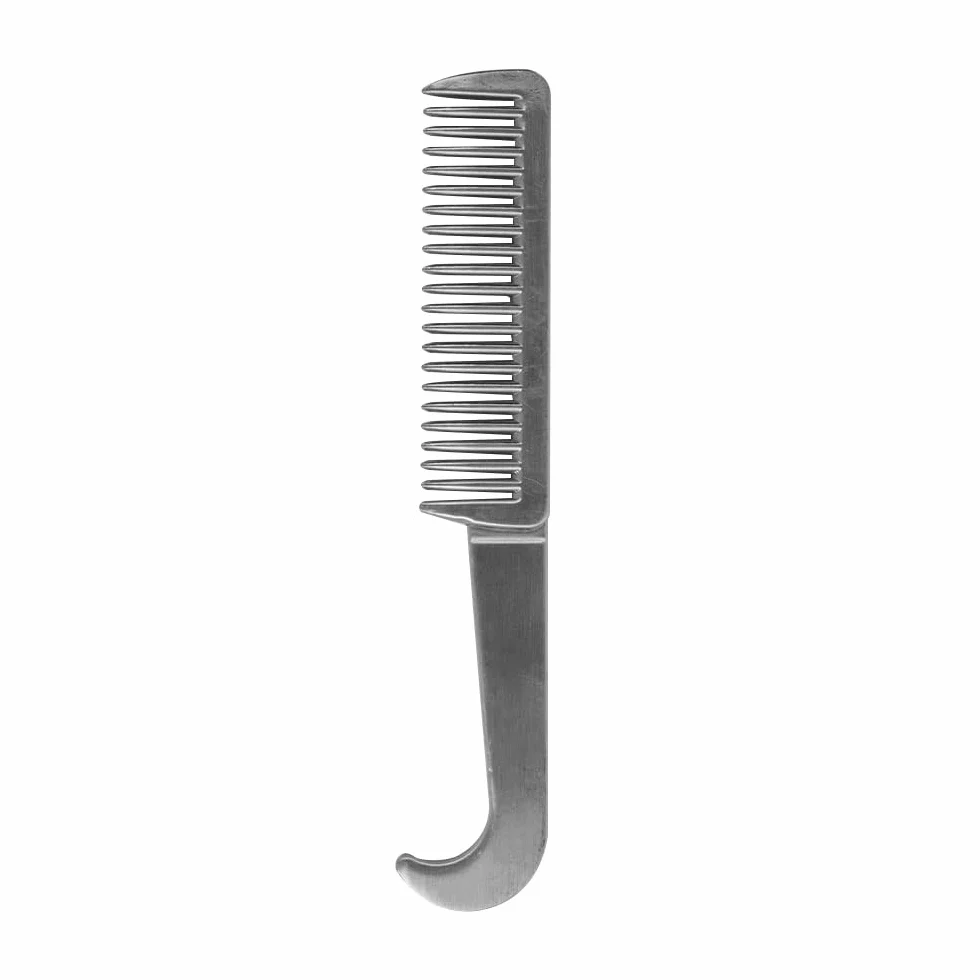 Namvo Peigne à crinière et à Queue de Cheval en Alliage d'aluminium, Outil de toilettage pour Chevaux, Peigne pour bétail pour éliminer Les nœuds de sous-Poil lâches