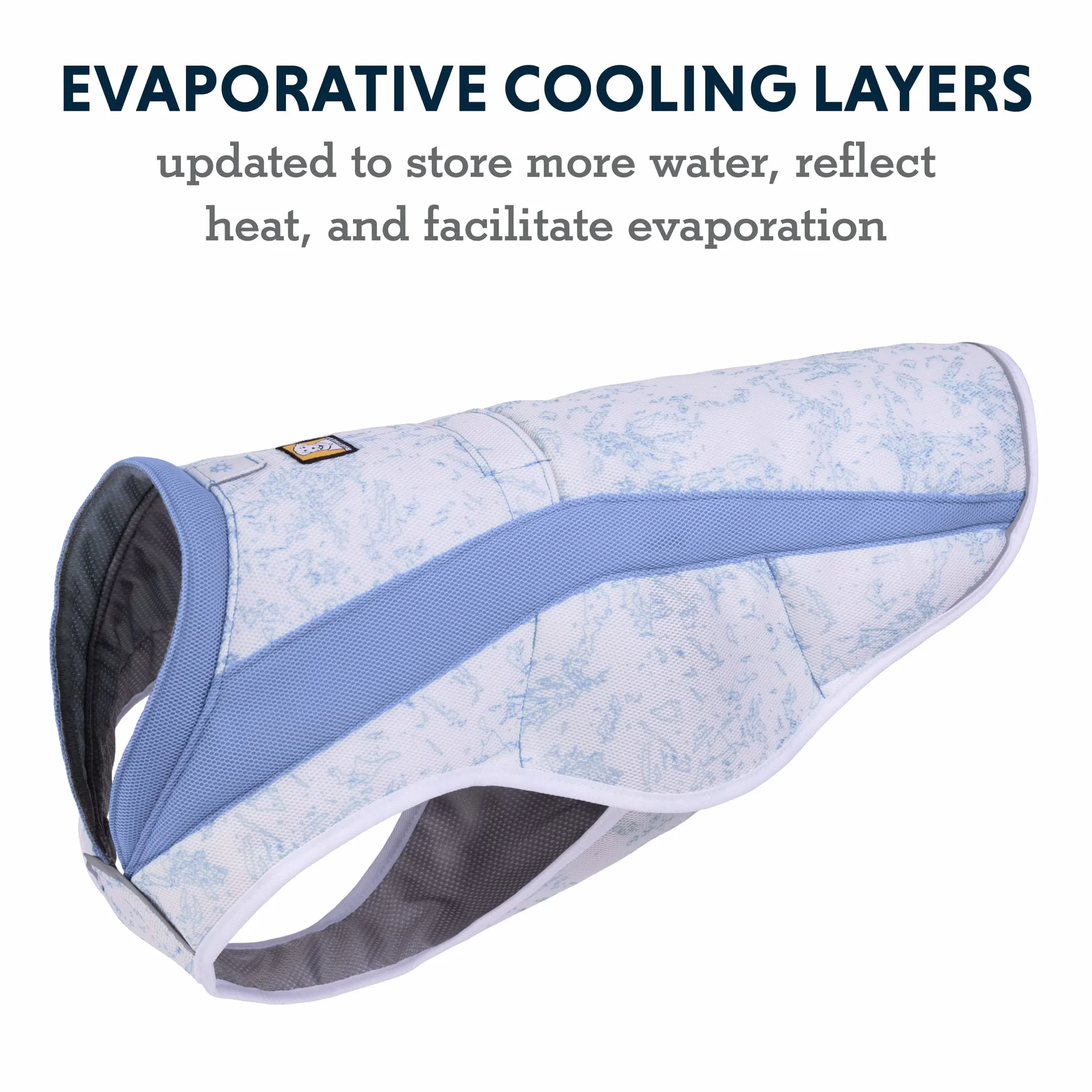 RUFFWEAR Swamp Cooler Vest Chien Temps Chaud SPF 50 Couverture Refroidissement Harnais Heliotrope Purple Medium 69-81 cm