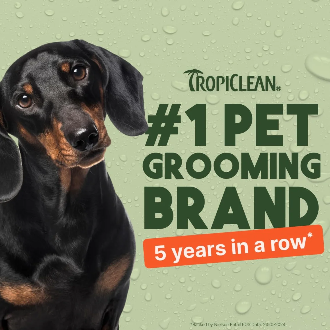 TropiClean Spray Désodorisant pour Animaux de compagnie Chiens & Chats - Parfum Longue Tenue - Sans Paraben & Sans Colorant - Brume de Papaye, 236 ml