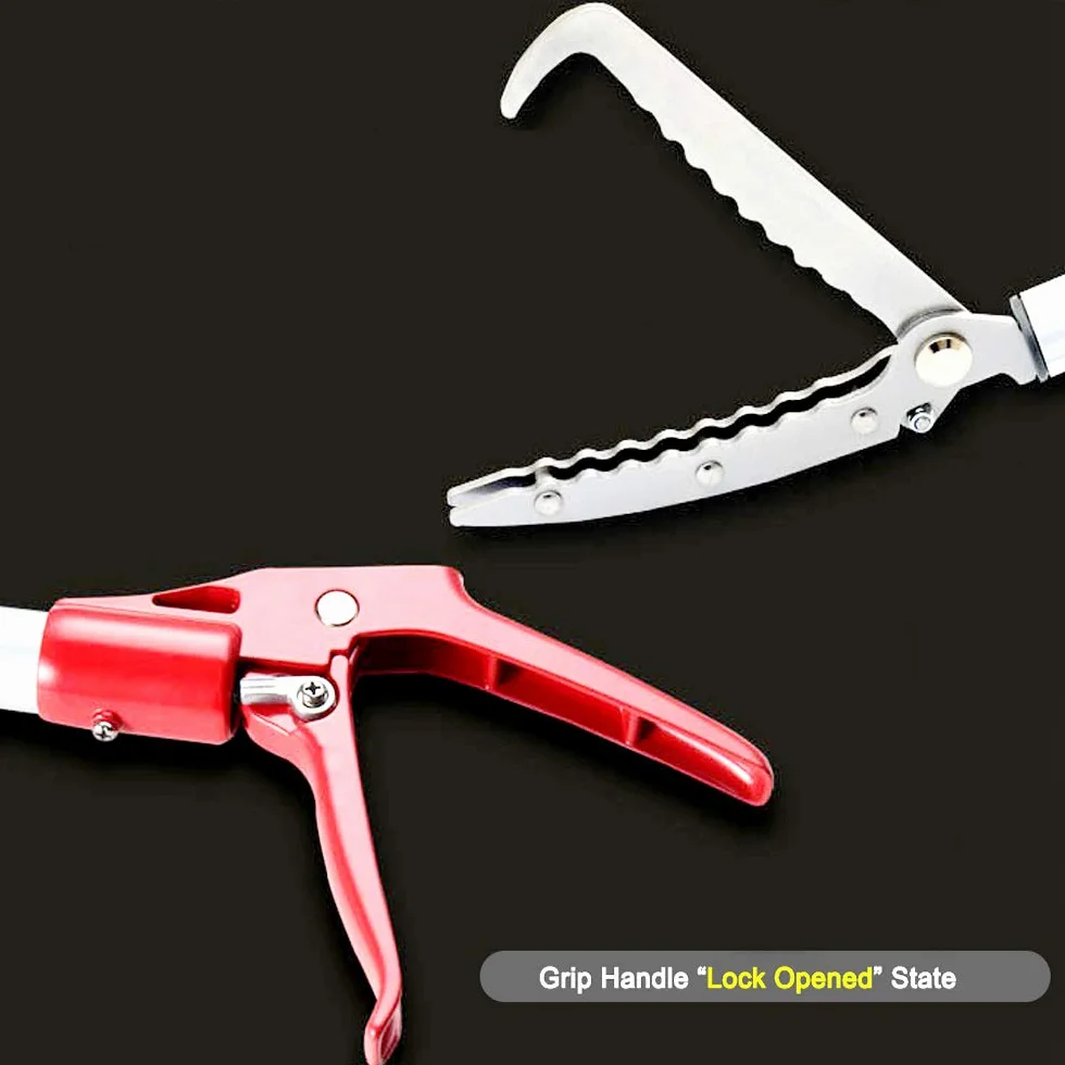 YomyRay 150cm Reptile Grabber Snake Catcher Acier Inoxydable Pinces De Serpent