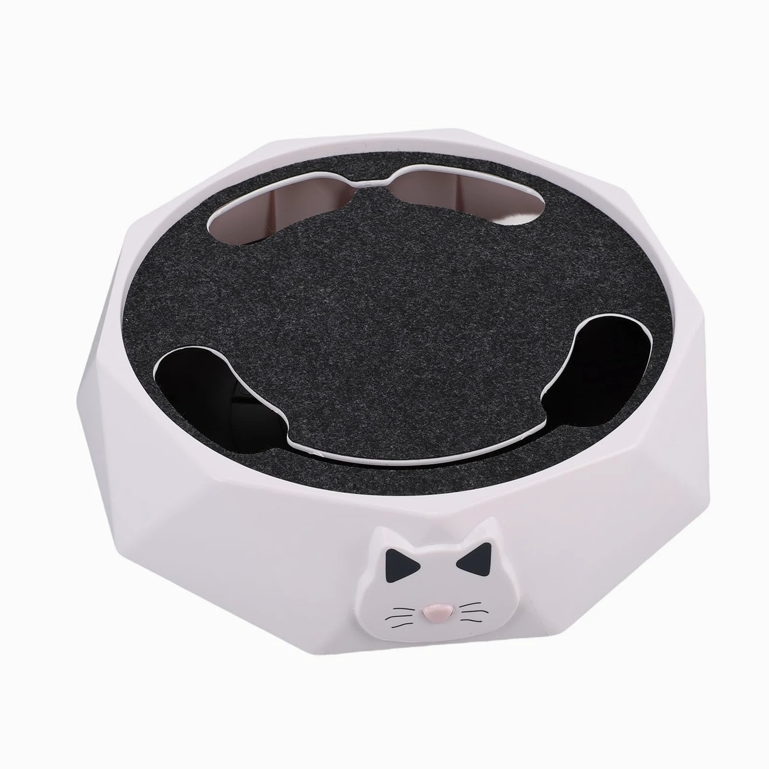 Topiky Jouet Interactif pour Chat, Jouet électrique Automatique pour Chaton avec 2 Modes de Vitesse Réglables, Disque Rotatif pour l'exercice Physique, Plateau Tournant Stimulant pour Chat
