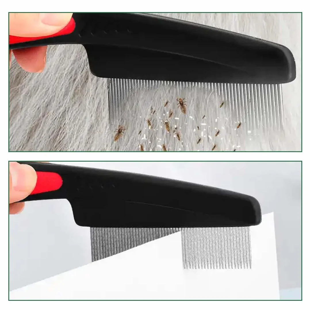 Peigne antipuces pour chats et chiens, élimine puces, tiques et saleté