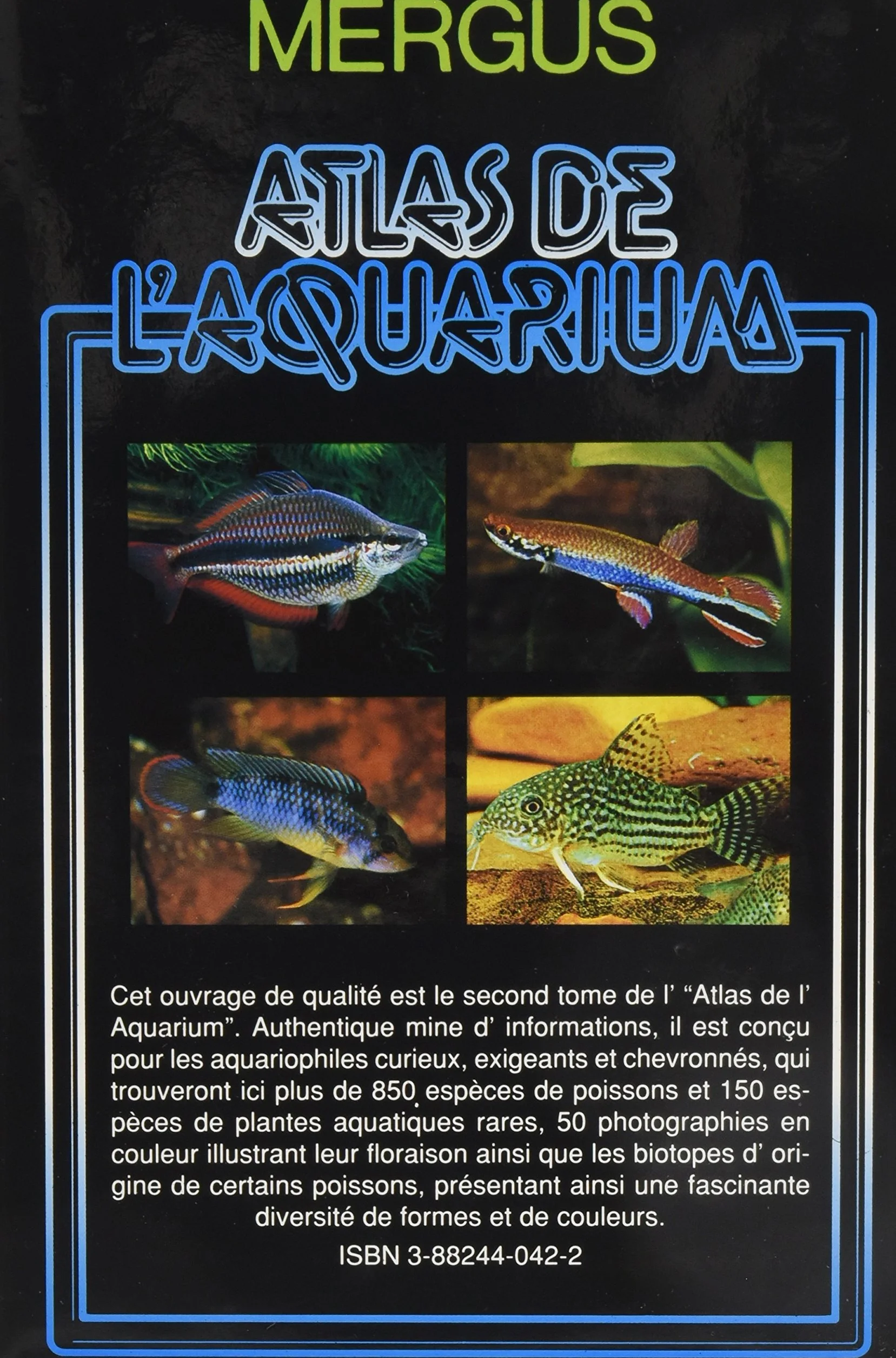 Tyrol Livre Mergus Atlas Eau Douce N2 Ouvrage Aquariophilie 1 Unité