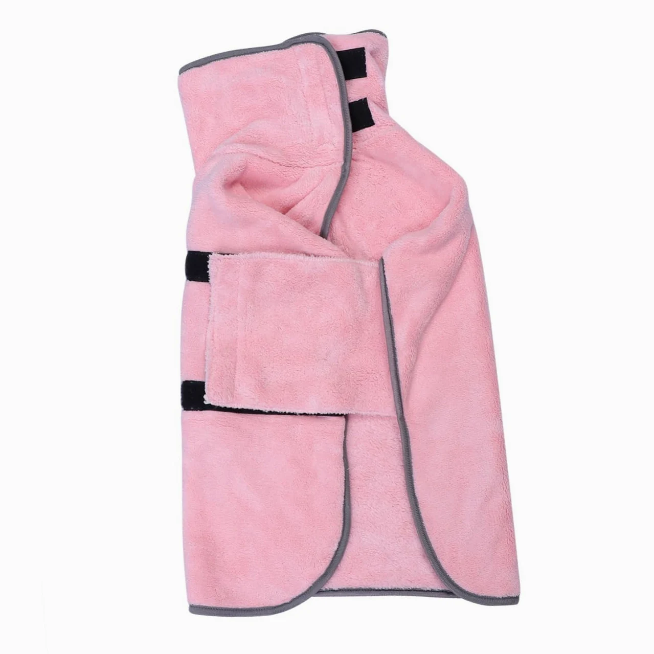 FRCOLOR 3 Pièces Peignoir pour Chien Peignoirs pour Chiens Robe De Serviette De Chien Serviette en Microfibre Pyjama pour Animaux De Compagnie Bain De Chien Super Absorbant Rose Provisions