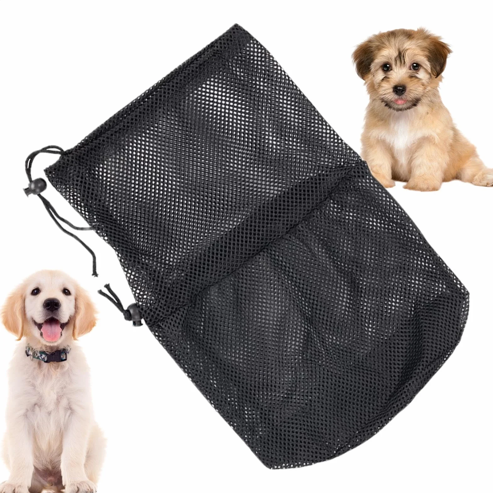 Protège-Museau pour Chien, Filet De Protection pour Tête De Chien, Masque De Protection Muselière Respirante Ajustable Protecteur en Mesh À Ajustement Sécurisé pour Races Petites Moyennes Et Grandes