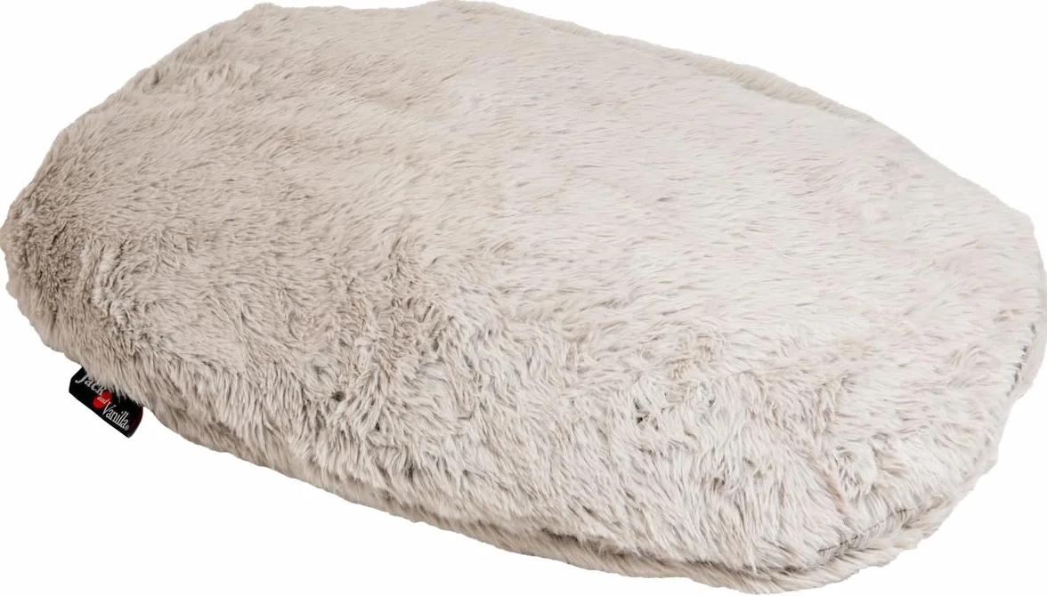 Coussin Ovale pour Chien Jack and Vanilla Modèle Shell Gris Coquille 75 x 50 cm