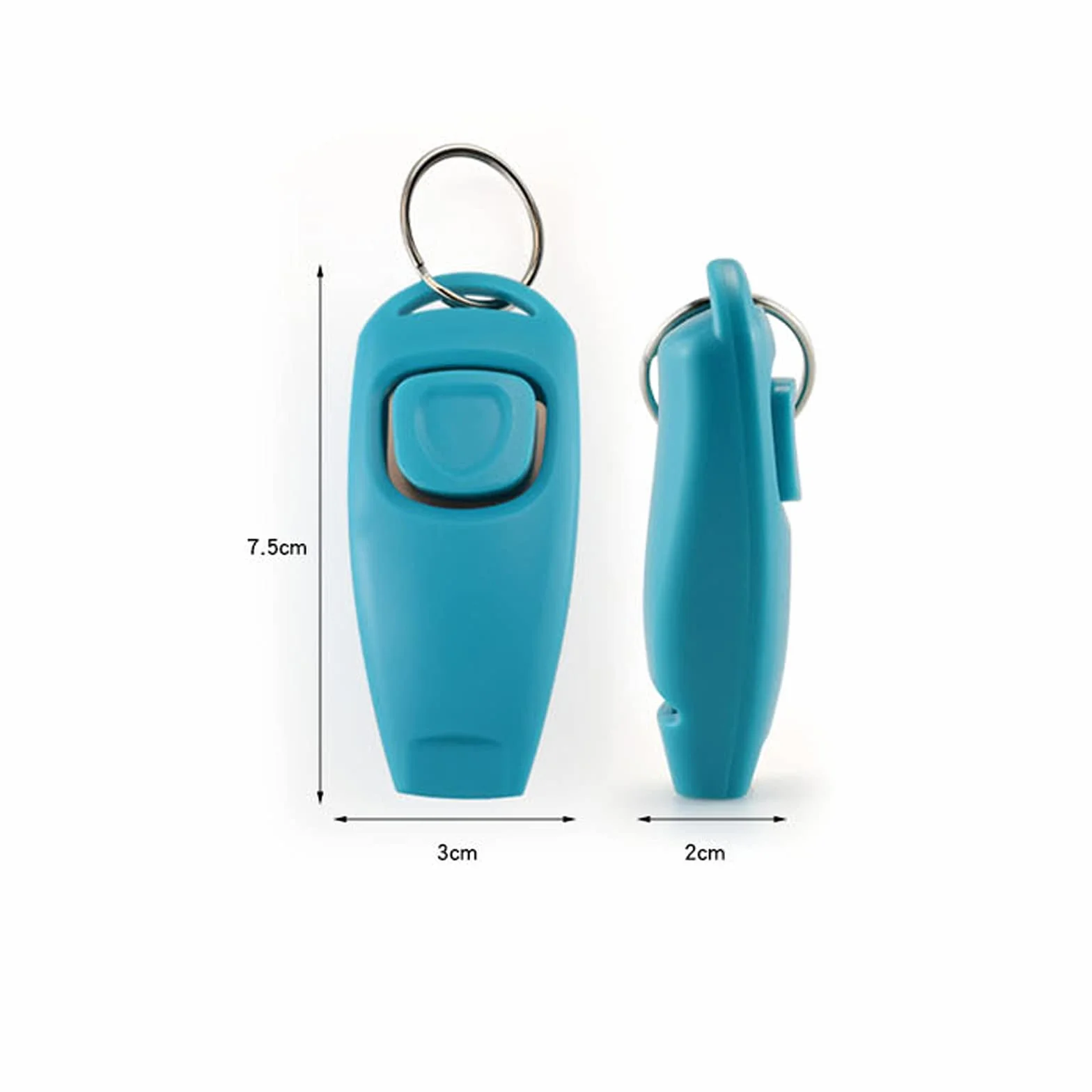 Clicker et sifflet 2 en 1 pour chien et chat Rouge
