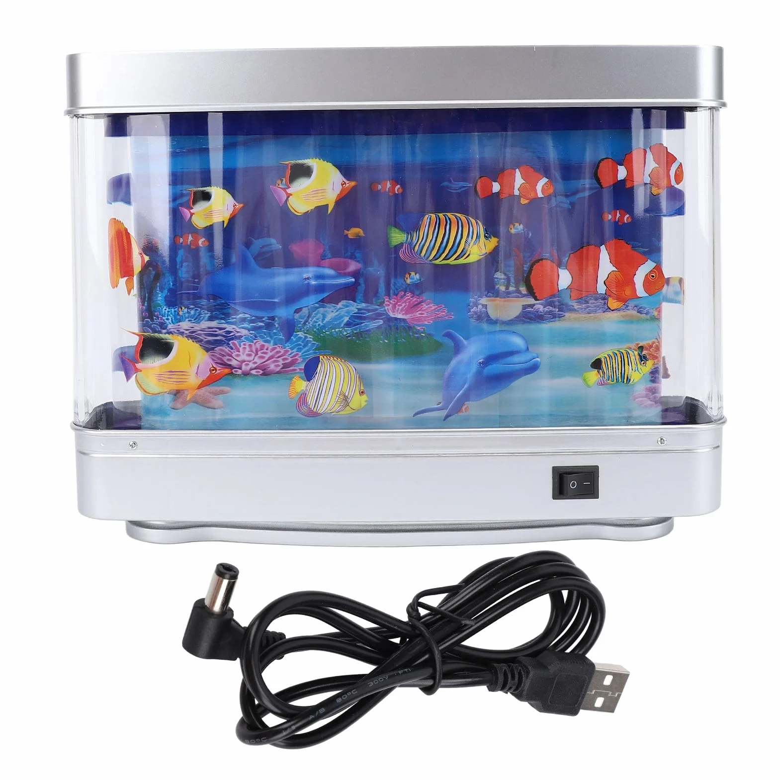 Aquarium artificiel dynamique réaliste pour enfants décoration de bureau