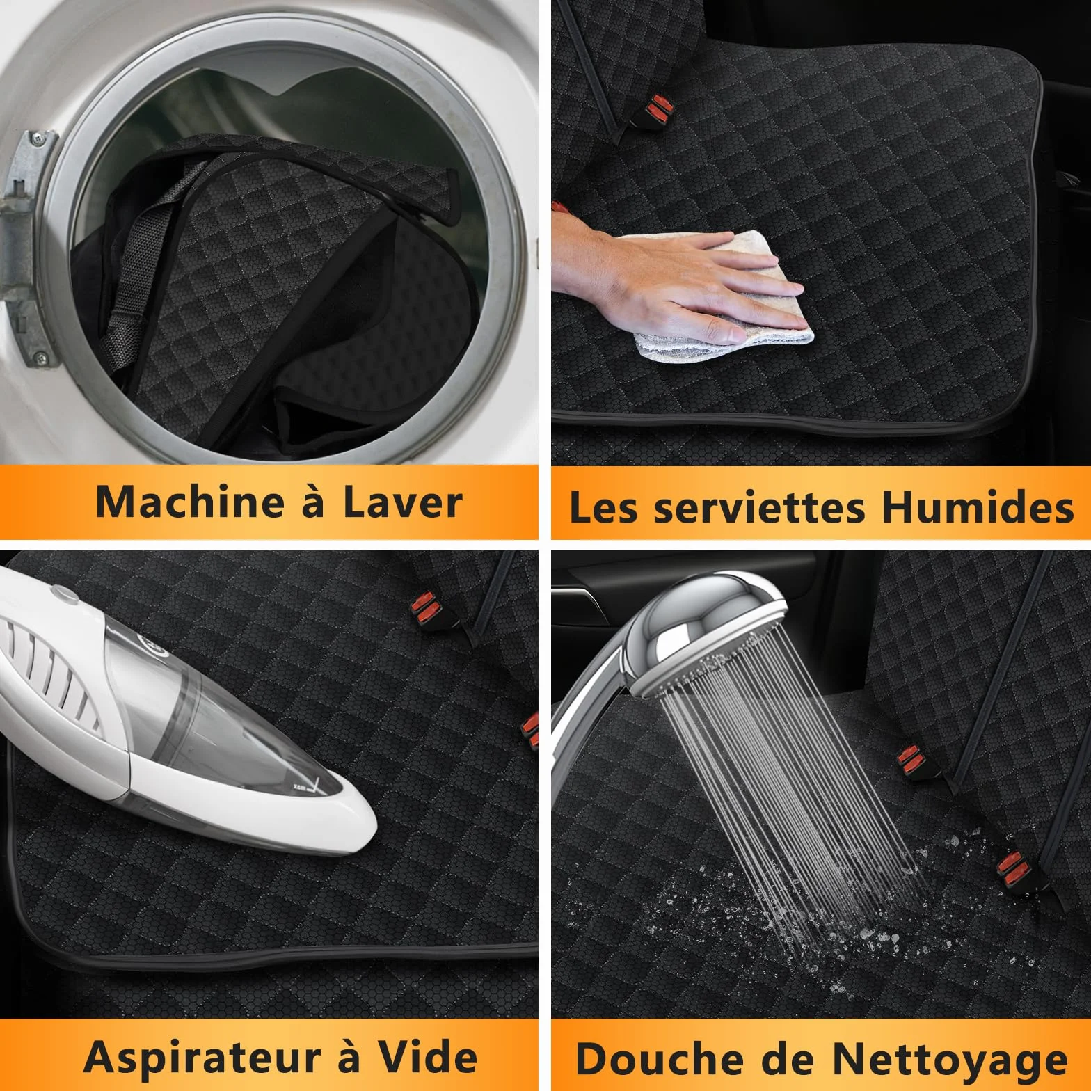 Alfheim Protection Voiture Chien Résistant aux égratignures Imperméable Siège Arrière épaissé Double Couche Anti-dérapage pour Voitures Camions SUV