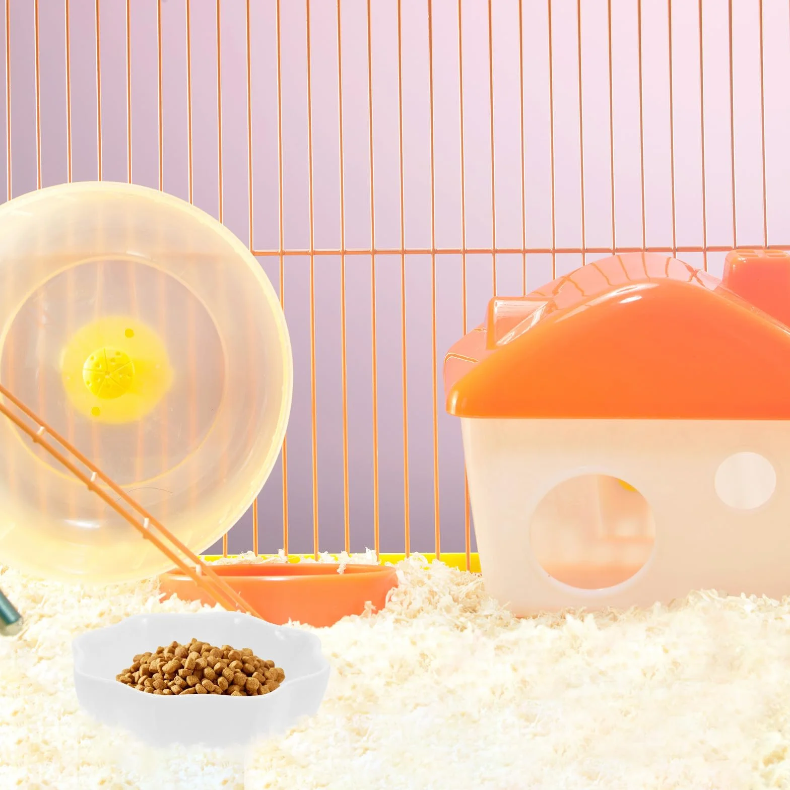 Gamelles en Céramique Blanche pour Hamster Lot de 2 Anti-Renversement