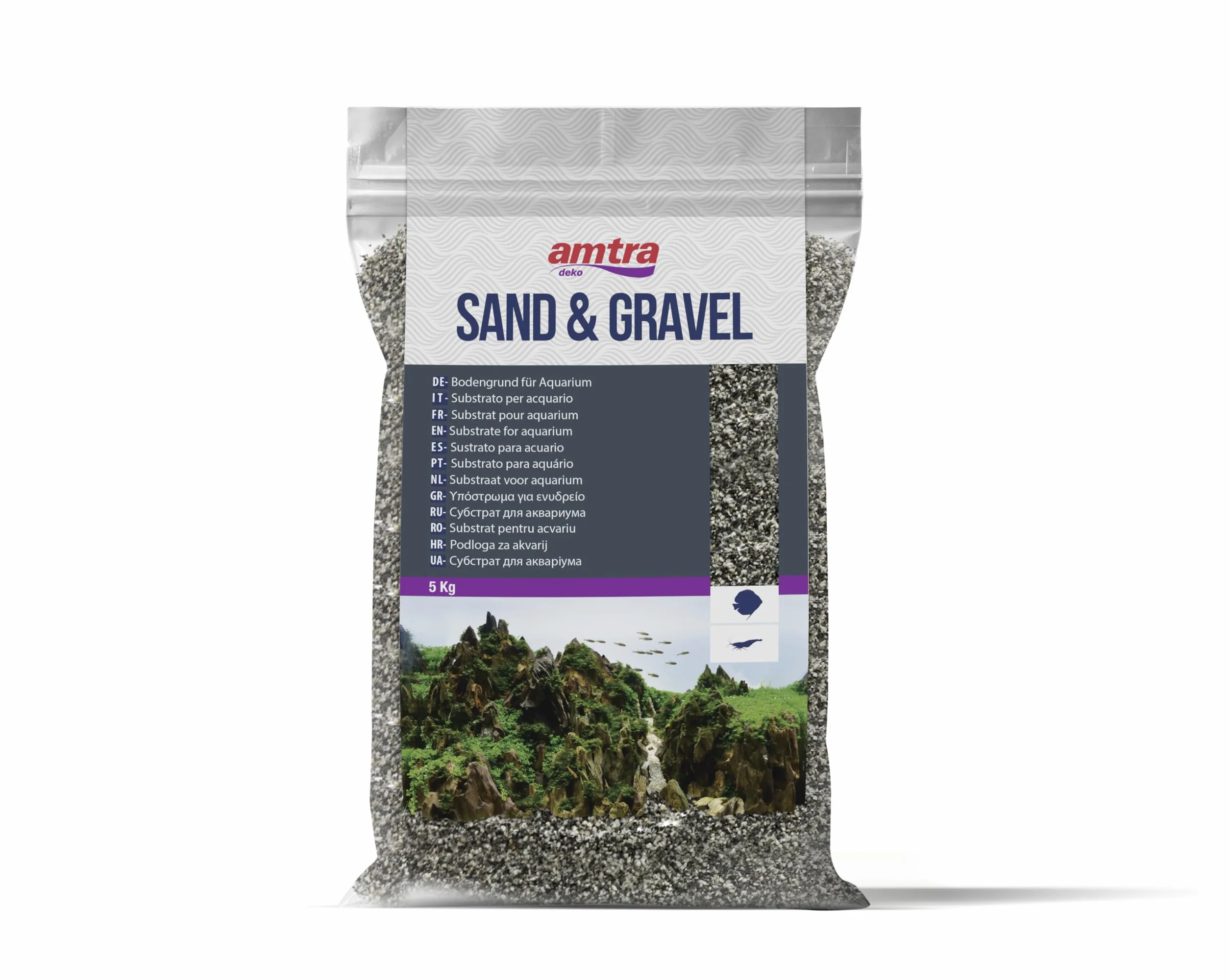 Amtra Sable Zambesi Mix pour Aquariophilie 0,3-0,8 mm 5 kg