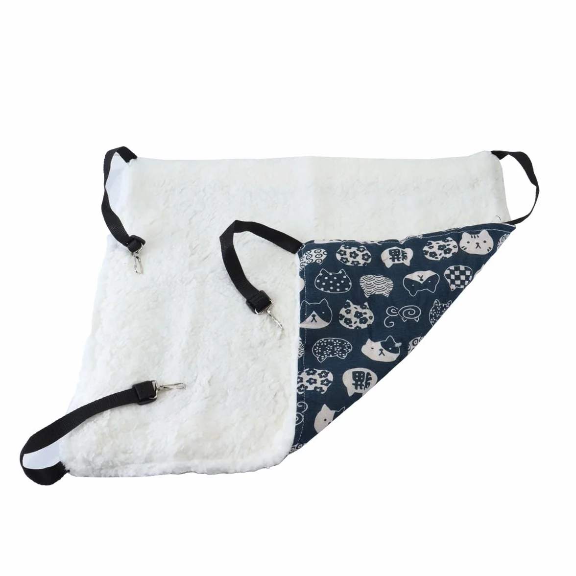 Hamac Double Face pour Furet pour Petits Animaux, cochons d'Inde, Hamsters, Lapins et Chats (45 x 55 cm)