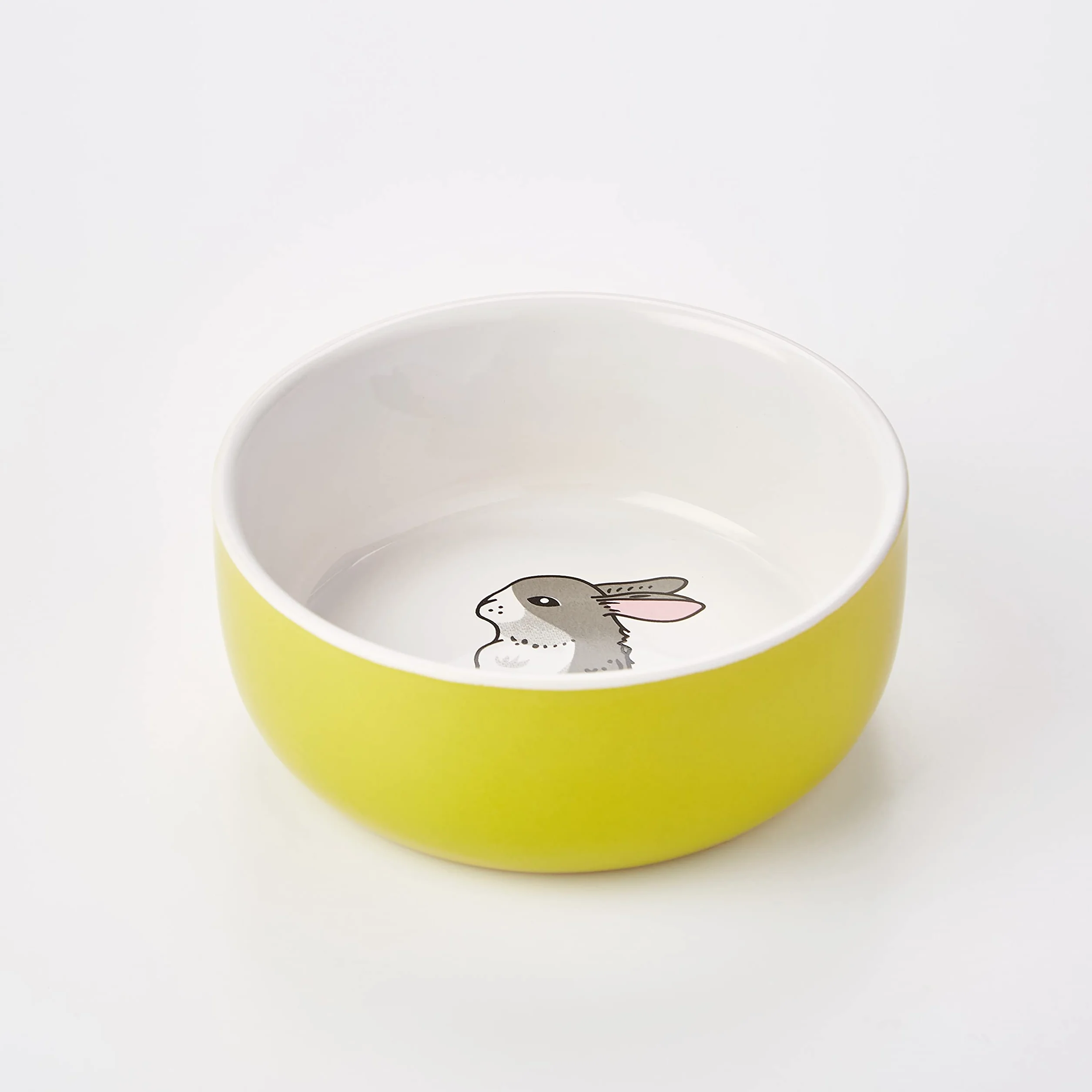 Nobby Nager Rabbit Gamelle en céramique Vert/Blanc Ø 11 cm x 4,5 cm