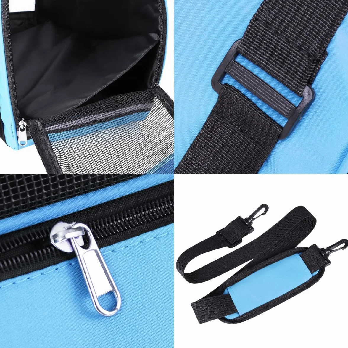 Sac de Transport Portable Chat Chien Sac à Main Résistant à l'usure pour Chaton Chiot Caisse de Transport Respirant et Pliable Sac de Voyage Réglable Animaux avec Bandoulière Voitrure Train