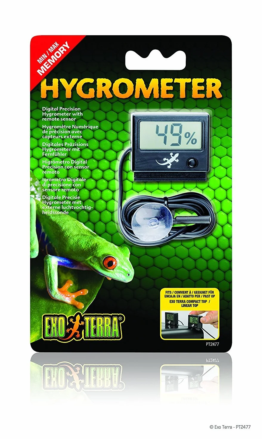 Exoterra Hygromètre Digital pour Reptiles et Amphibiens