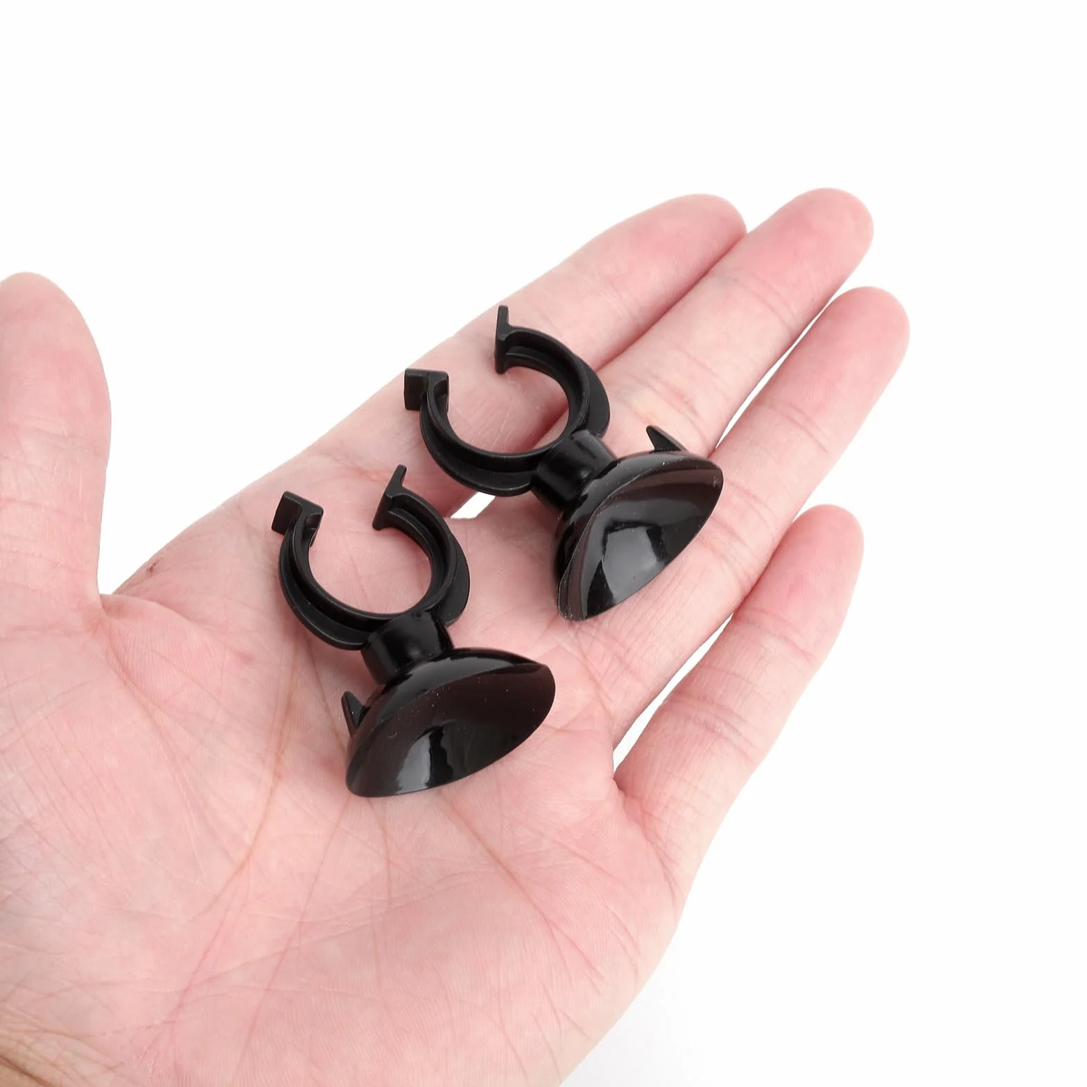 Ventouses de chauffage d'aquarium Lot de 25 - Noir - Diamètre intérieur 17 mm