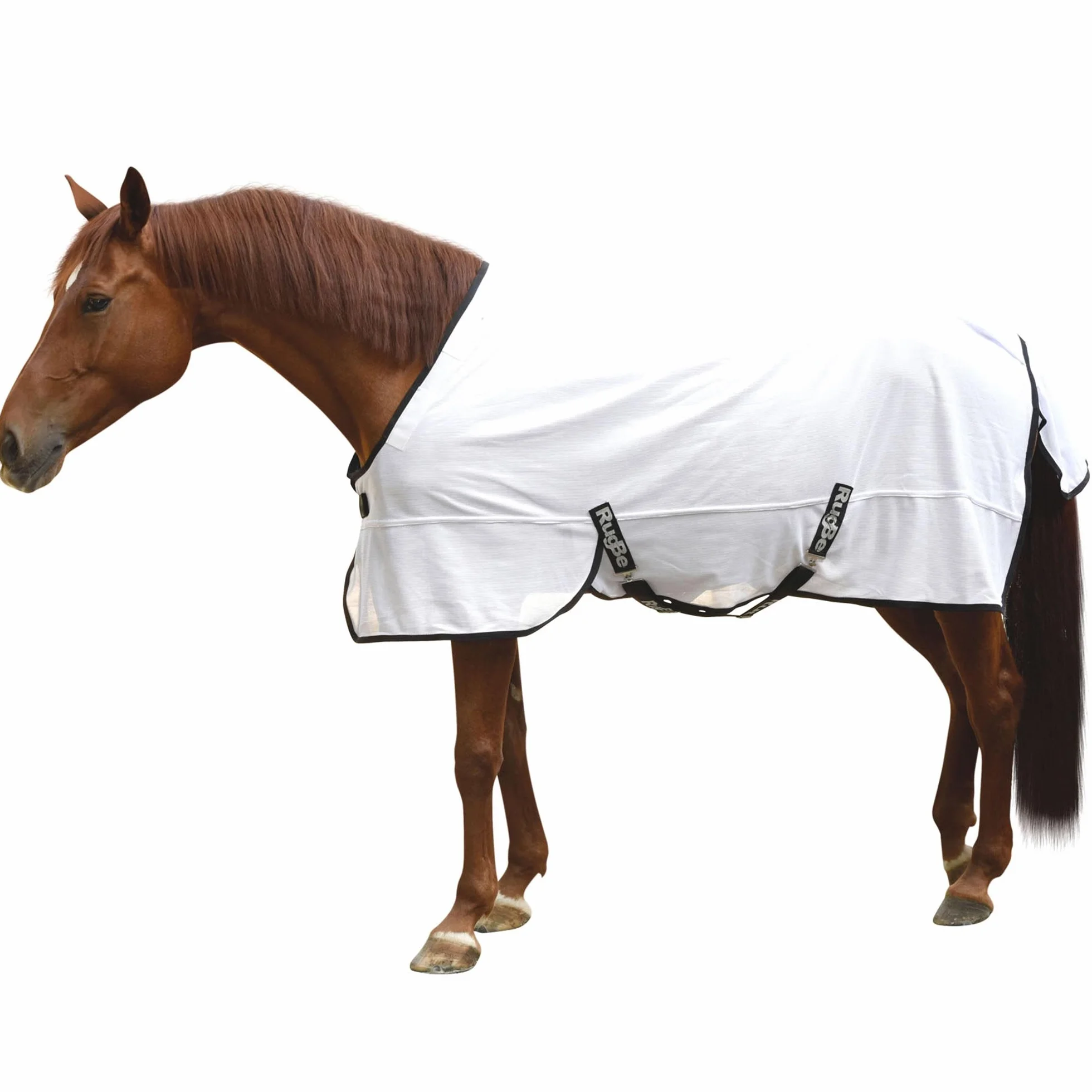 Kerbl Couverture Rugbe Superfly Blanche 145 Cm Cheval Taille M