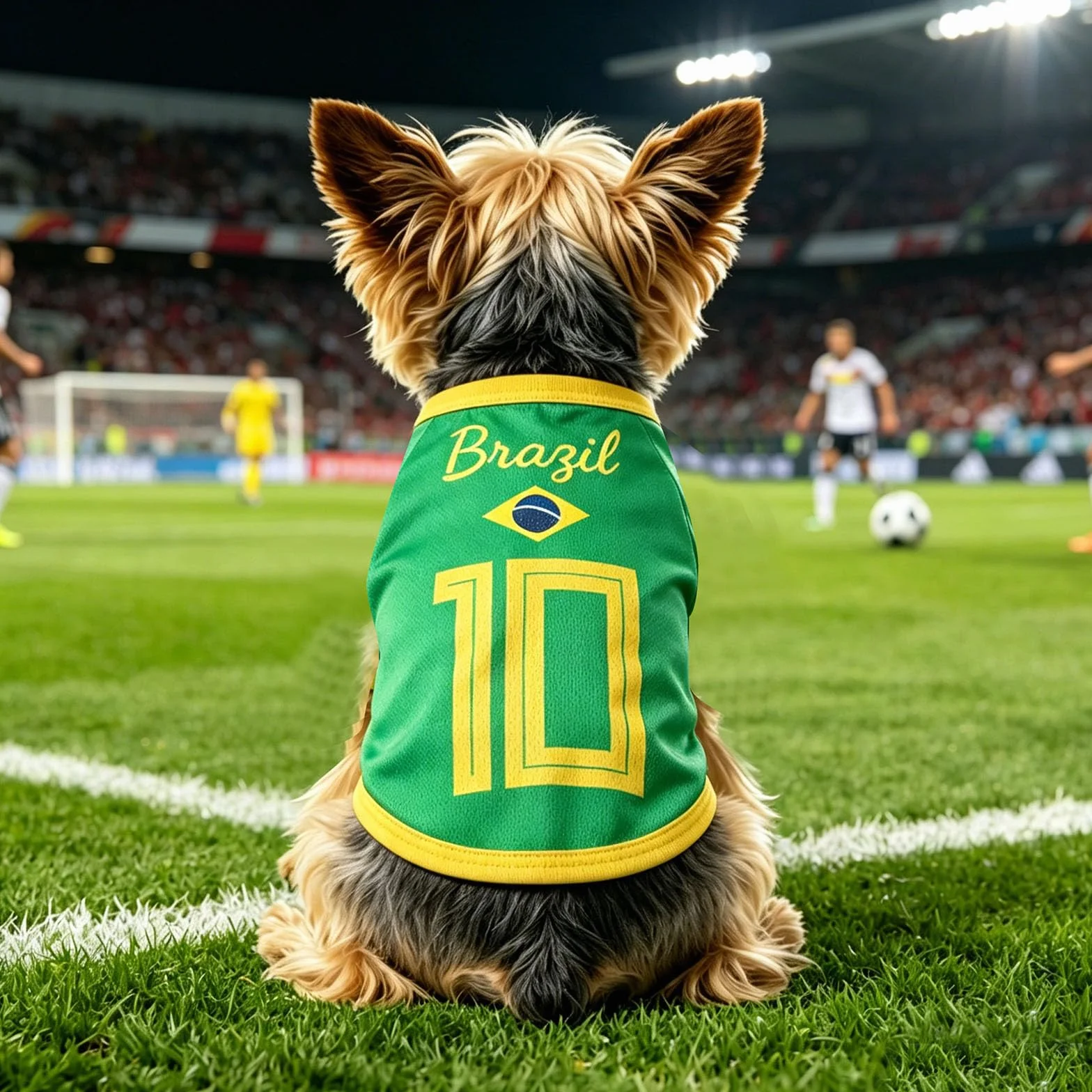 Maillot de Foot pour Chien, Sans Manches, Thème National, T Shirt pour Petit Moyen Grand Chiens, Football Supporters