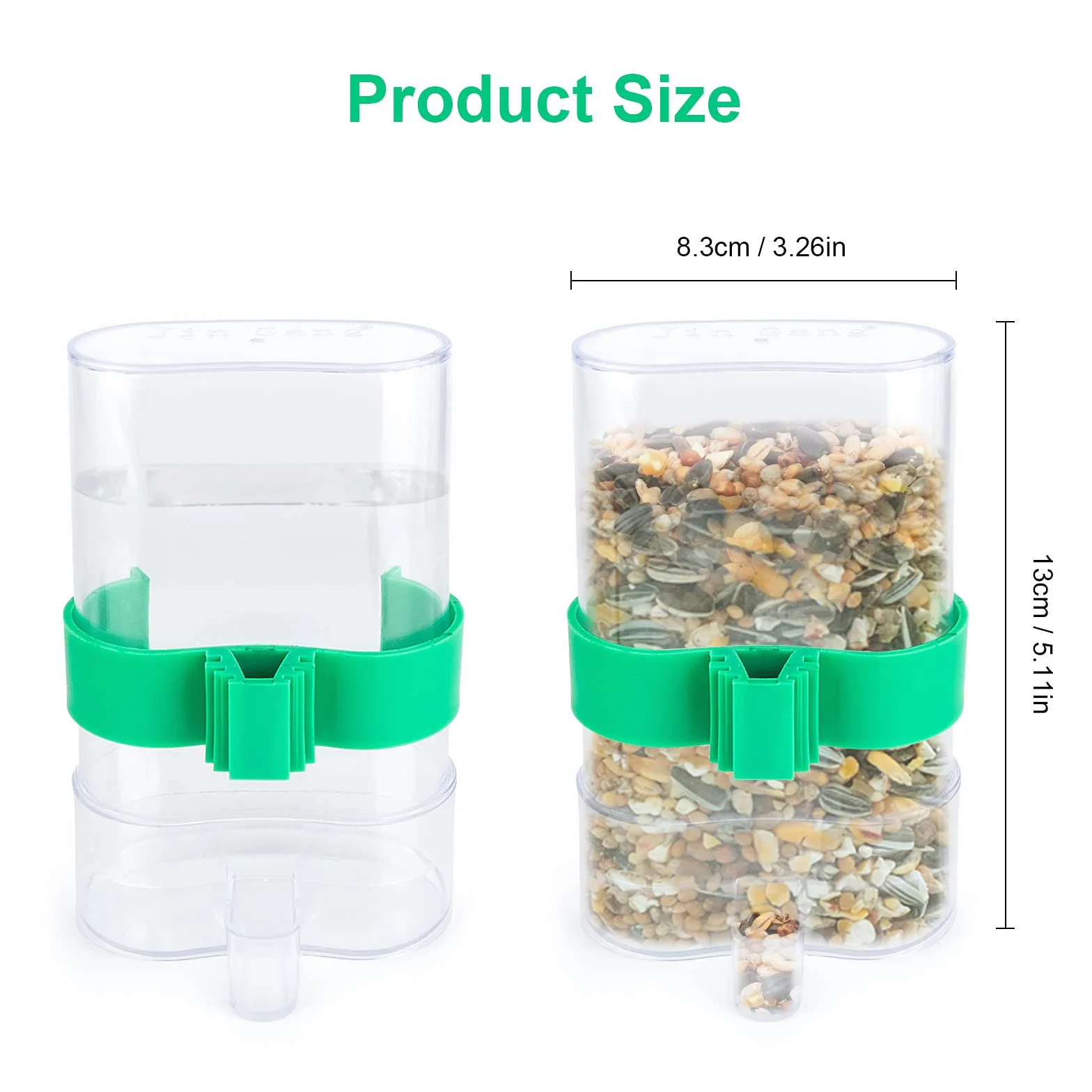 Mangeoires et Abreuvoir Automatique pour Oiseaux - Distributeur d'Eau Transparent pour Perruche, Perroquet, Pigeon - Bouteille en Cage
