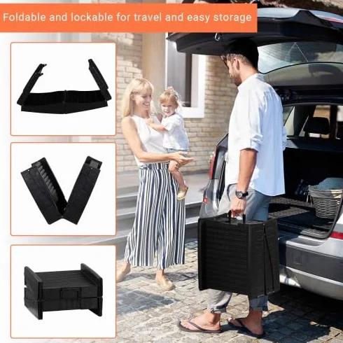 Rampe pour Chien Pliable Tripliable Portable 150x40 cm pour Voiture Camion SUV