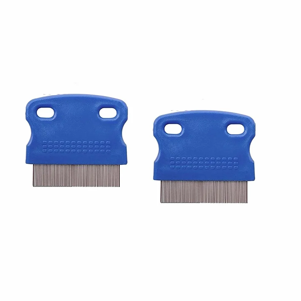 Peignes de toilettage pour chiens et chats Lot de 2 anti-puces