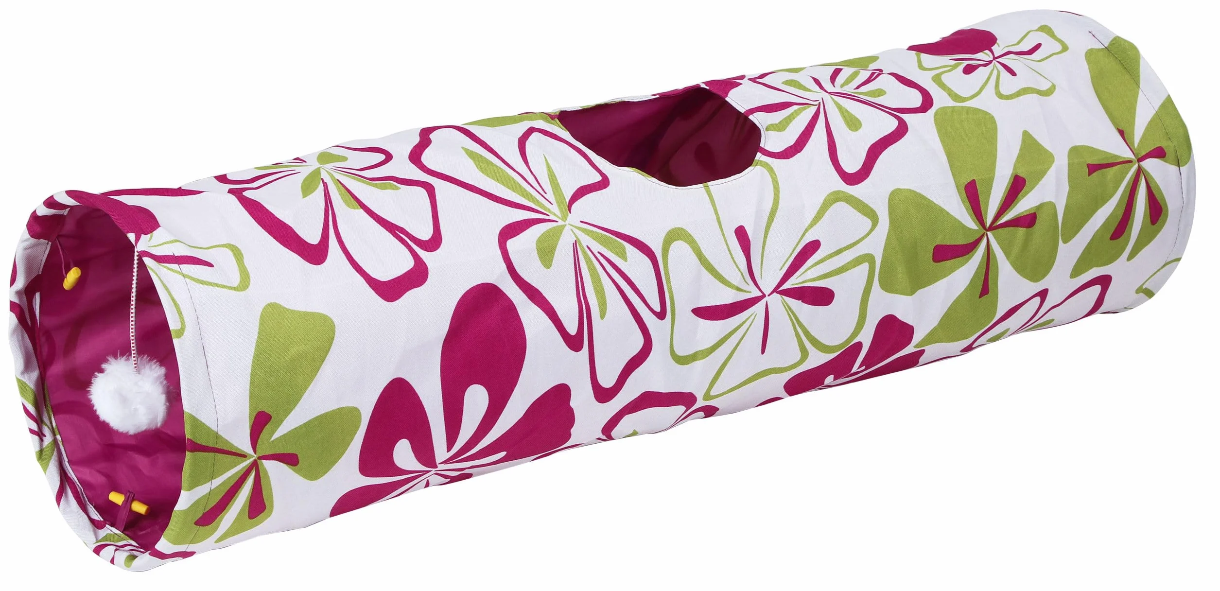 Kerbl Pet Tunnel pour Chat Flower Multicolor, 90cm, Ø25cm