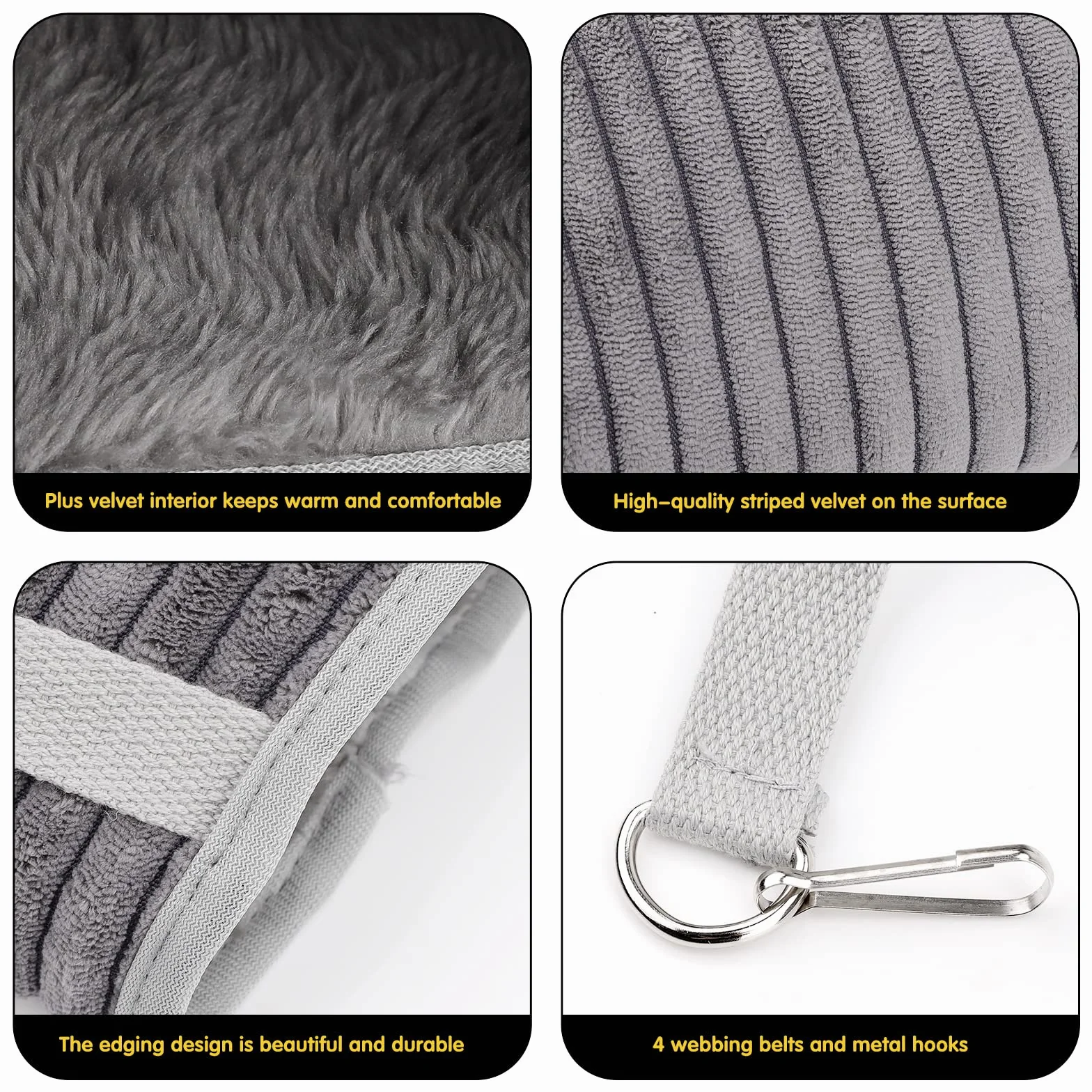 Hamac pour Petits Animaux Lit Tunnel pour Cochon d'Inde Tunnel de Suspension pour Hamster Lit Hamac Furet Lit Suspendu pour Rats Jouets pour Tunnel et Tube pour Animaux de Compagnie Tunnel de Cachette