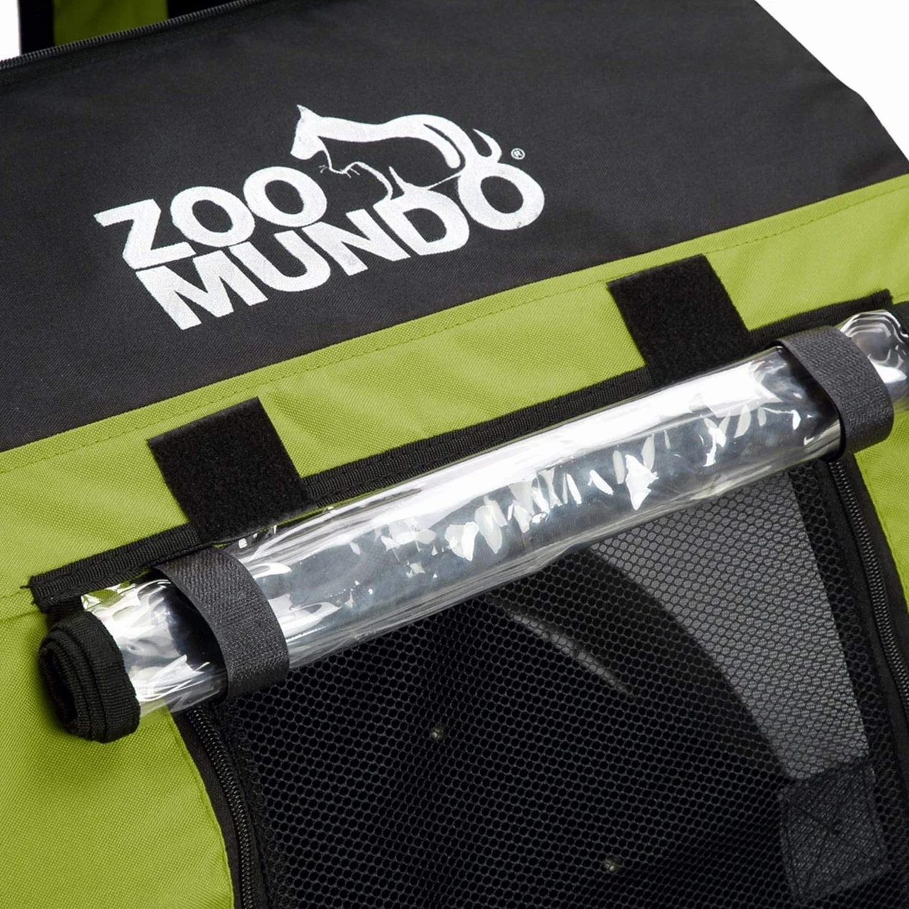 Zoomundo Remorque Velo pour Chien Transport Animaux Vert/Noir