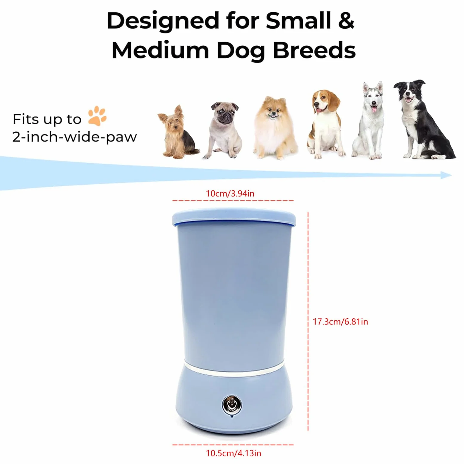 Tasse de nettoyage de pattes de chien rechargeable, laveuse électrique automatique, brosses en Silicone douces, conception pratique, laveuse de pattes pour animaux de compagnie, outil de nettoyage de