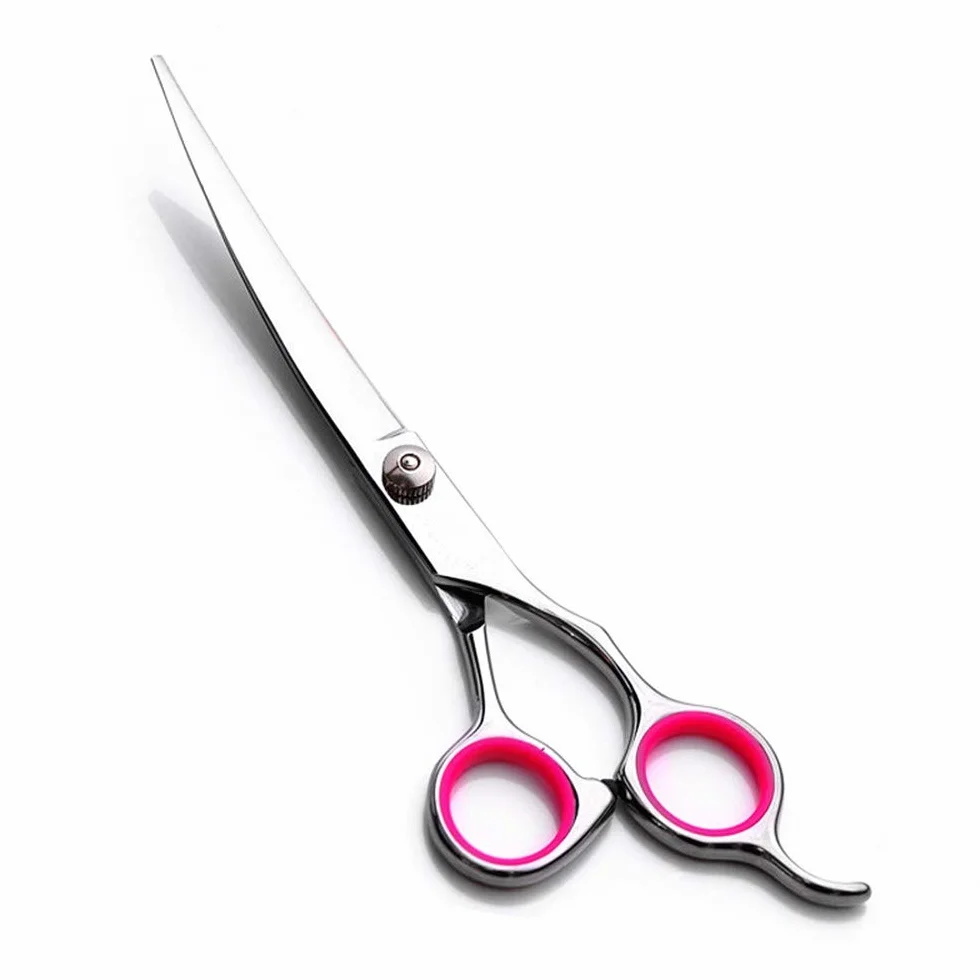 Ciseaux de Toilettage pour Chiens, 6 Pouces, Acier Inoxydable 304, Réglable, Incurvé, Ambidextre, Pour la Coupe de cheveux des Animaux de Compagnie