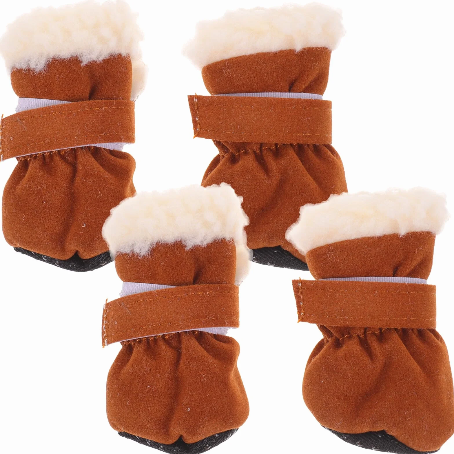 ibasenice 4pièces Neige pour Chien Chaussures pour Animaux de Compagnie Chaudes pour Chiens Moyens et Petits