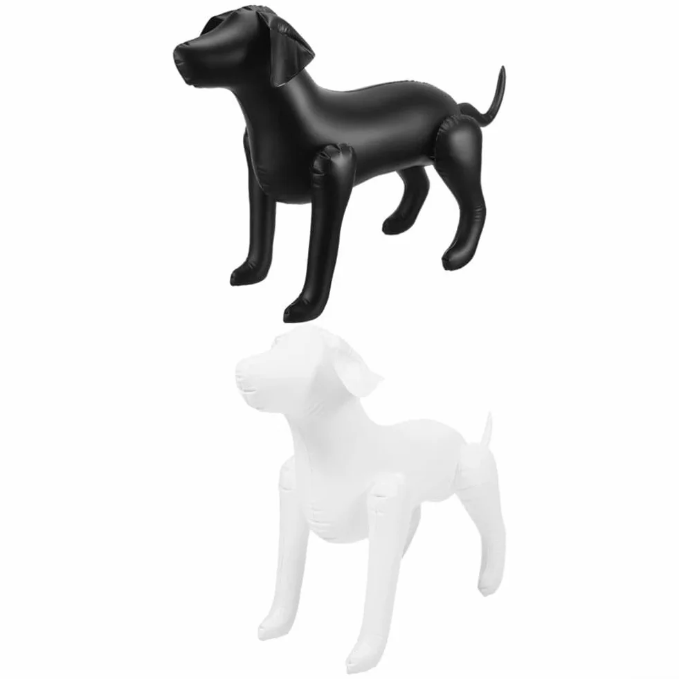 Mannequin Gonflable PVC Animaux de Compagnie Pieds réglables Présentation Vêtements Blanc